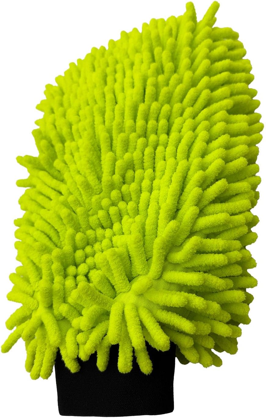 Mr. Detroit - 3 Double Noodle Wash Mitt for Deep Cleaning| Ultra-Soft Scratch-Free Microfiber Waterproof Wash Mitt for Home Use and Auto Detailing 3 Pack