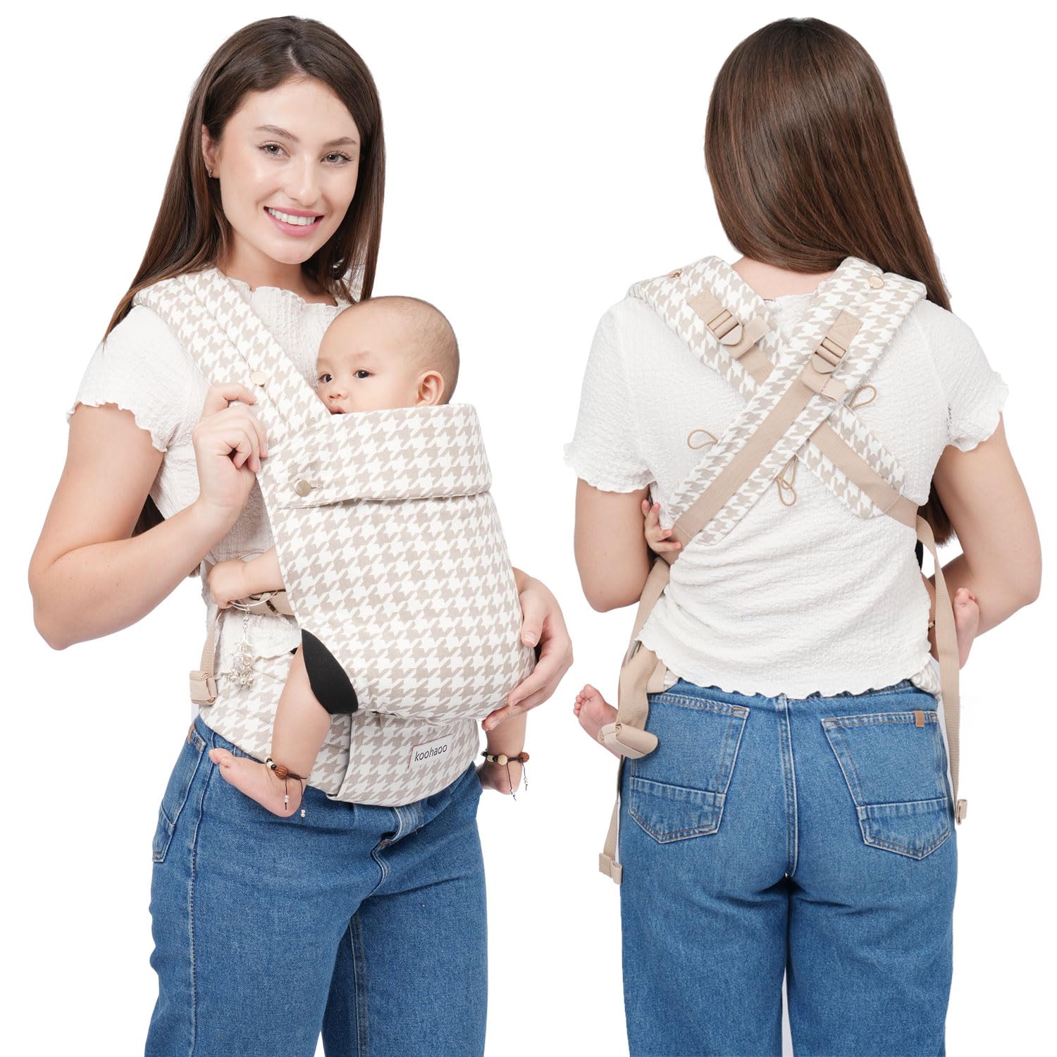 Baby Carrier Newborn to Toddler, Ergonomic, Cozy and Lightweight Baby Toddler Carrier, Premium Soft Cotton Breathable Infant Carrier Baby Gift with Head Support, 3 Carry Positions (11-33lbs)