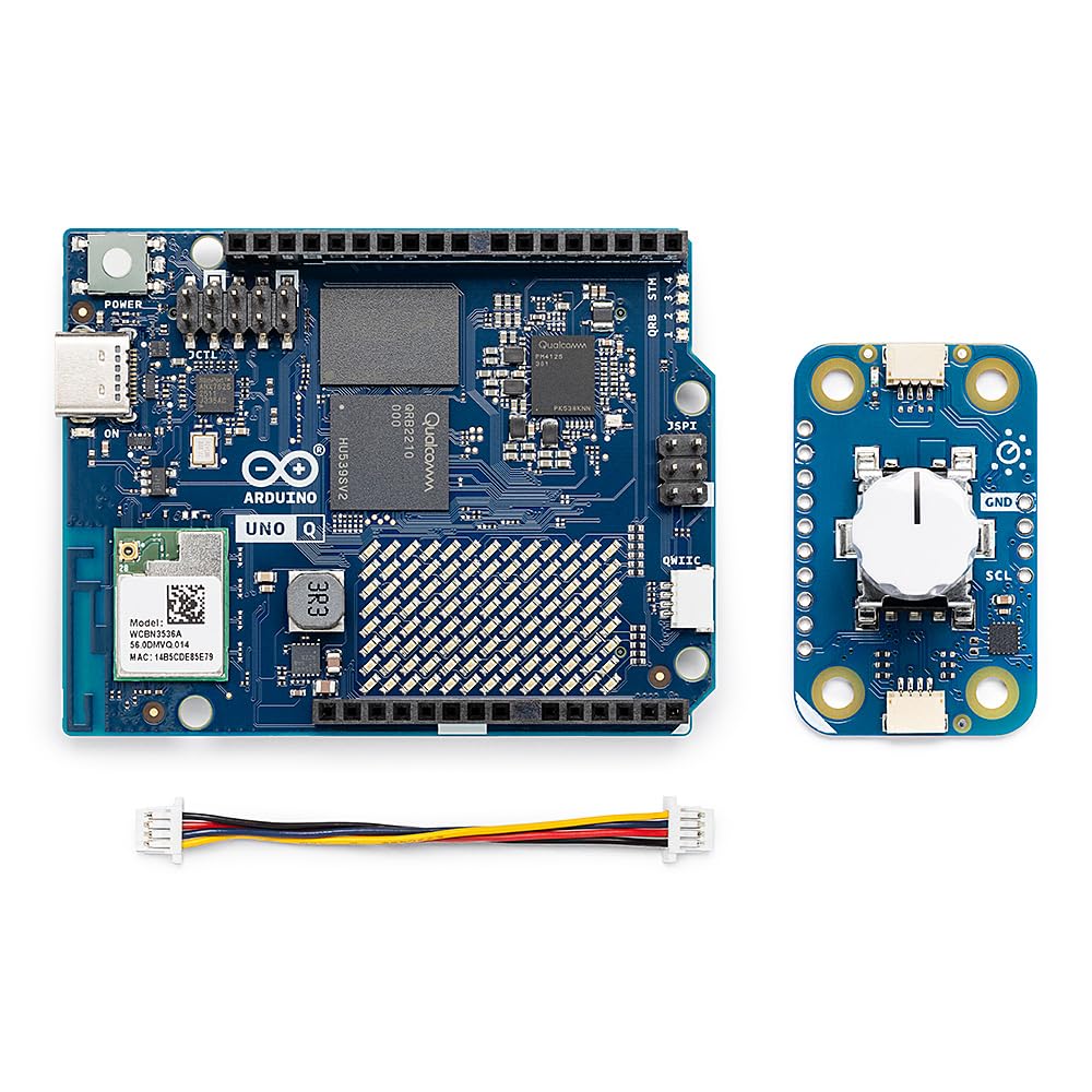Arduino® UNO™ Q 4GB Modulino® Knob Bundle: Input Analogico di Precisione