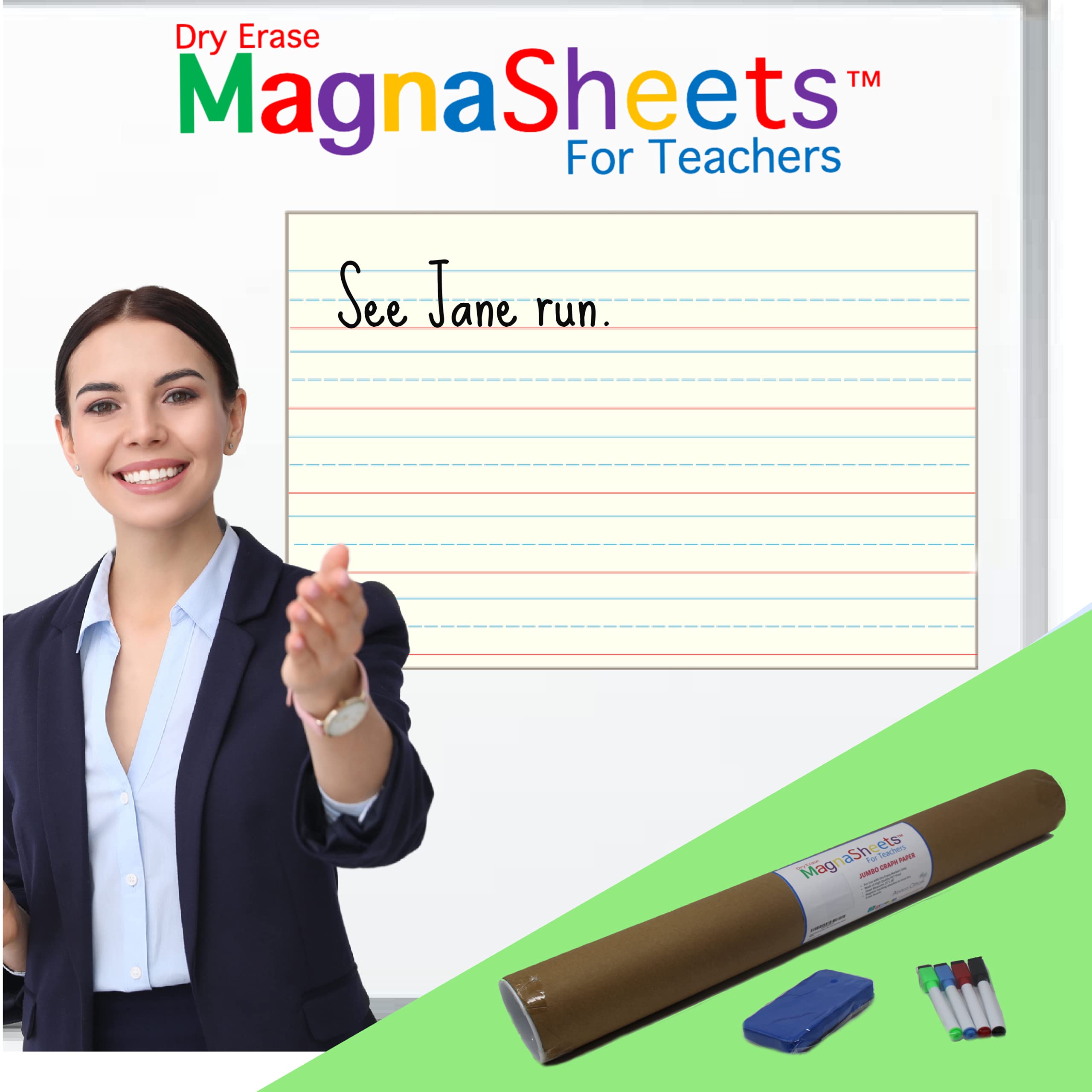 Buy Improved for 2023! Jumbo Sized Dry Erase Handwriting