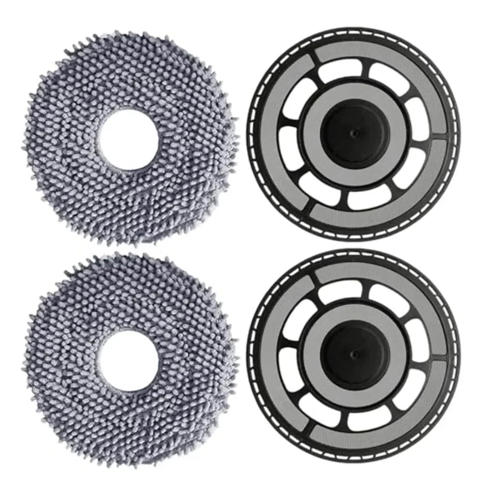 Shiketong Mop Bracket Mop Pads Kit,Compatible For Roborock,QV 35A/QV 35S/Qrevo S5V/Edge/Edge-S5A/Curv/CurvS5X Robot Vacuum Cleaner Accessories
