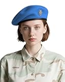 Beret Hats for Women & Beret Hat Men - US Army Style 100% Wool Military Beret, Vintage British Officer Look.