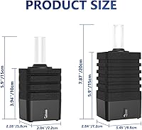 Vista 4 de Aquarium Bio Sponge Filter, Super-Quiet Submersible Fish Tank Foam Filter with 1 Spare Sponge, Suits Tanks Within 20 Gallon(S)