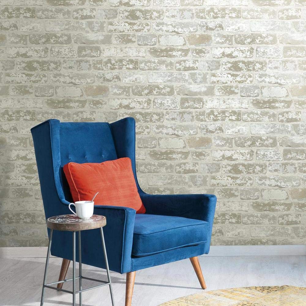 York Revestimientos damasco de terciopelo fresco papel pintado, White .110, Wallpaper