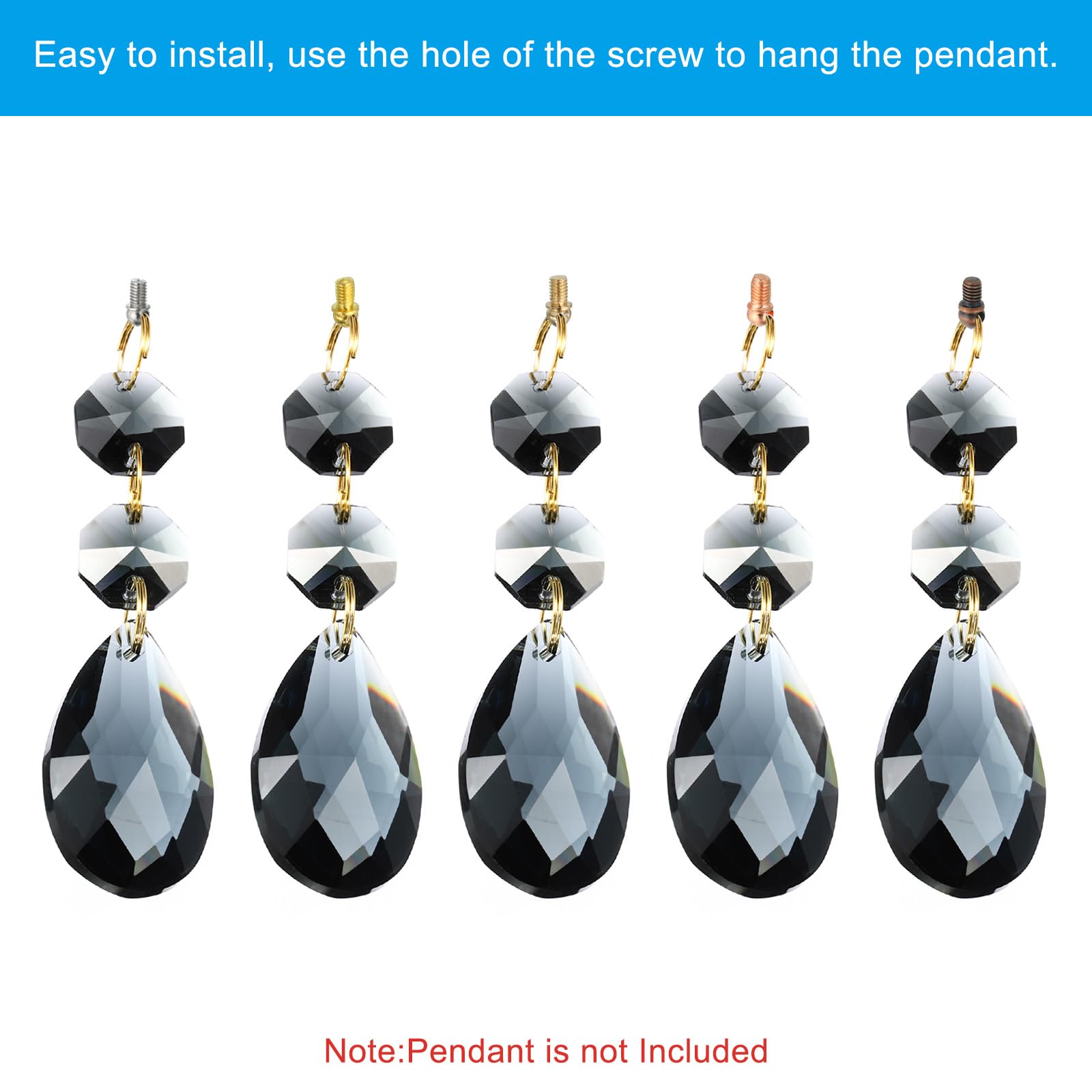 Viti Occhiello M3x0.5 - 50 Pezzi In Acciaio Carbonio, Rosso Bronze, Per Lampadari, Mobili E Progetti Fai Da Te