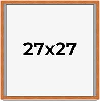 Vista 82 de Marco marrón de 18 x 24 pulgadas, marco de madera maciza de nuez de miel, ancho de moldeo de 0.875 pulgadas, profundidad de rabo de 0.875 pulgadas