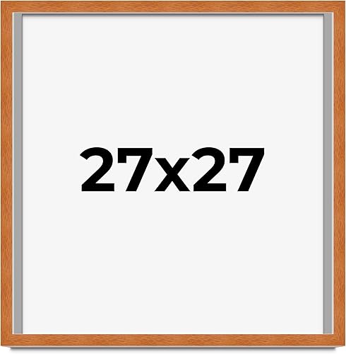 Miniatura 82 de Marco marrón de 18 x 24 pulgadas, marco de madera maciza de nuez de miel, ancho de moldeo de 0.875 pulgadas, profundidad de rabo de 0.875 pulgadas