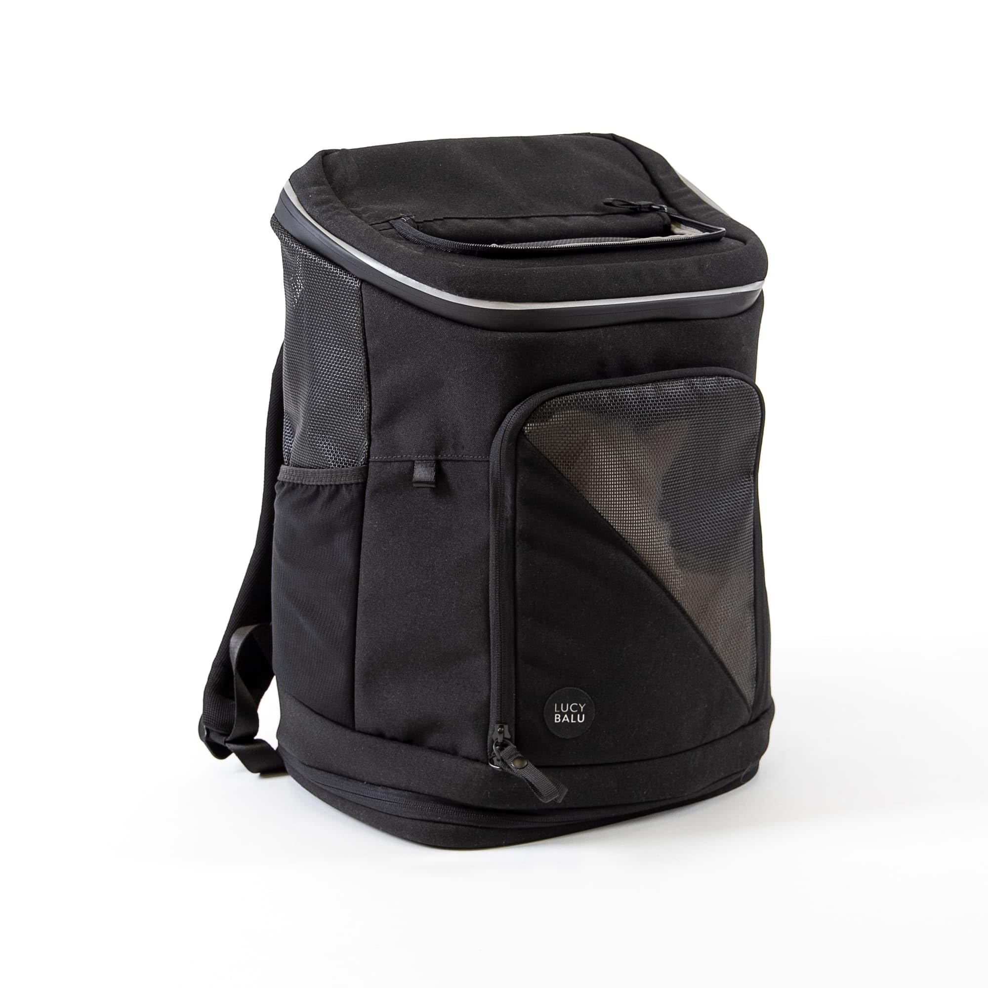 LucyBalu® Hop-on Sac à Dos de Transport pour Chat I Anthracite