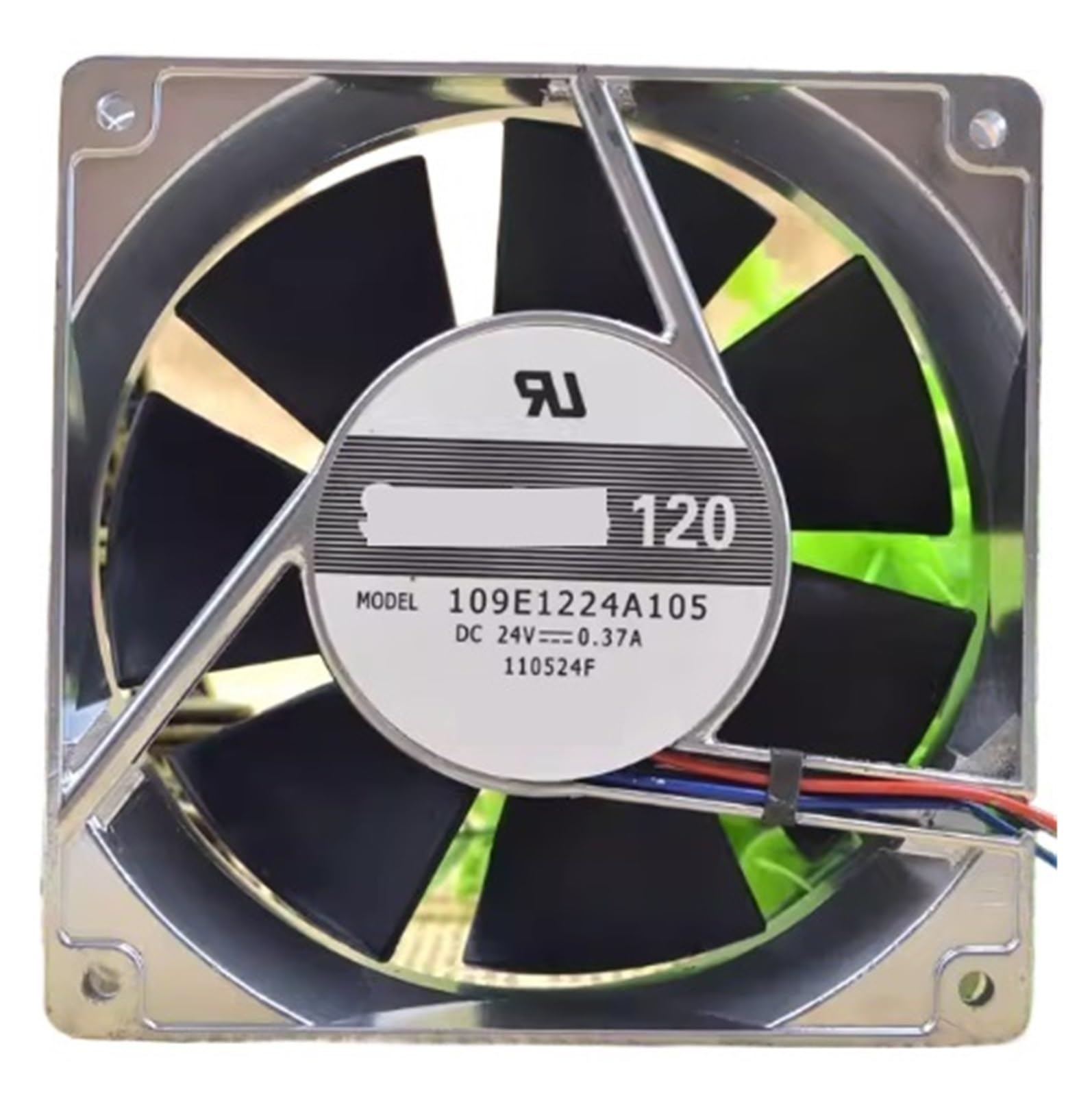 ZBWZXBDJ 109E1224A105 DC24V 0.37A 12CM 2 Wire cooling fan