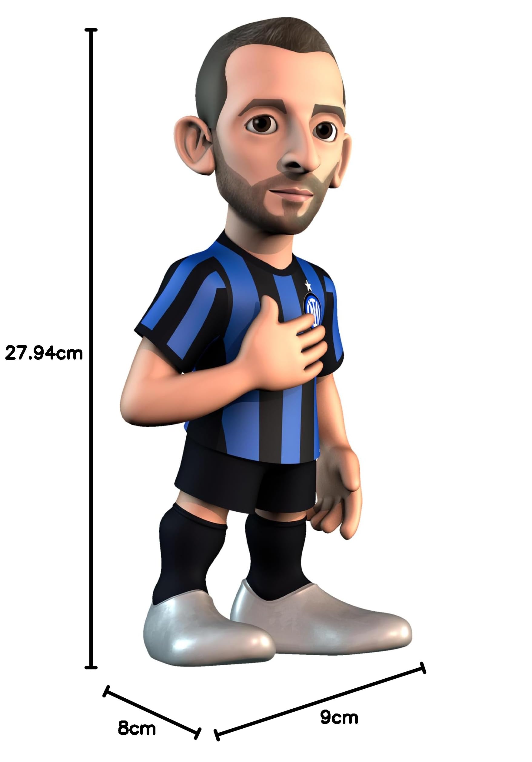 Statua Football Italiano Minix Del Piero - Statua Da Collezione 12 Cm Leggende Del Calcio Italia Legende Calcio Italia