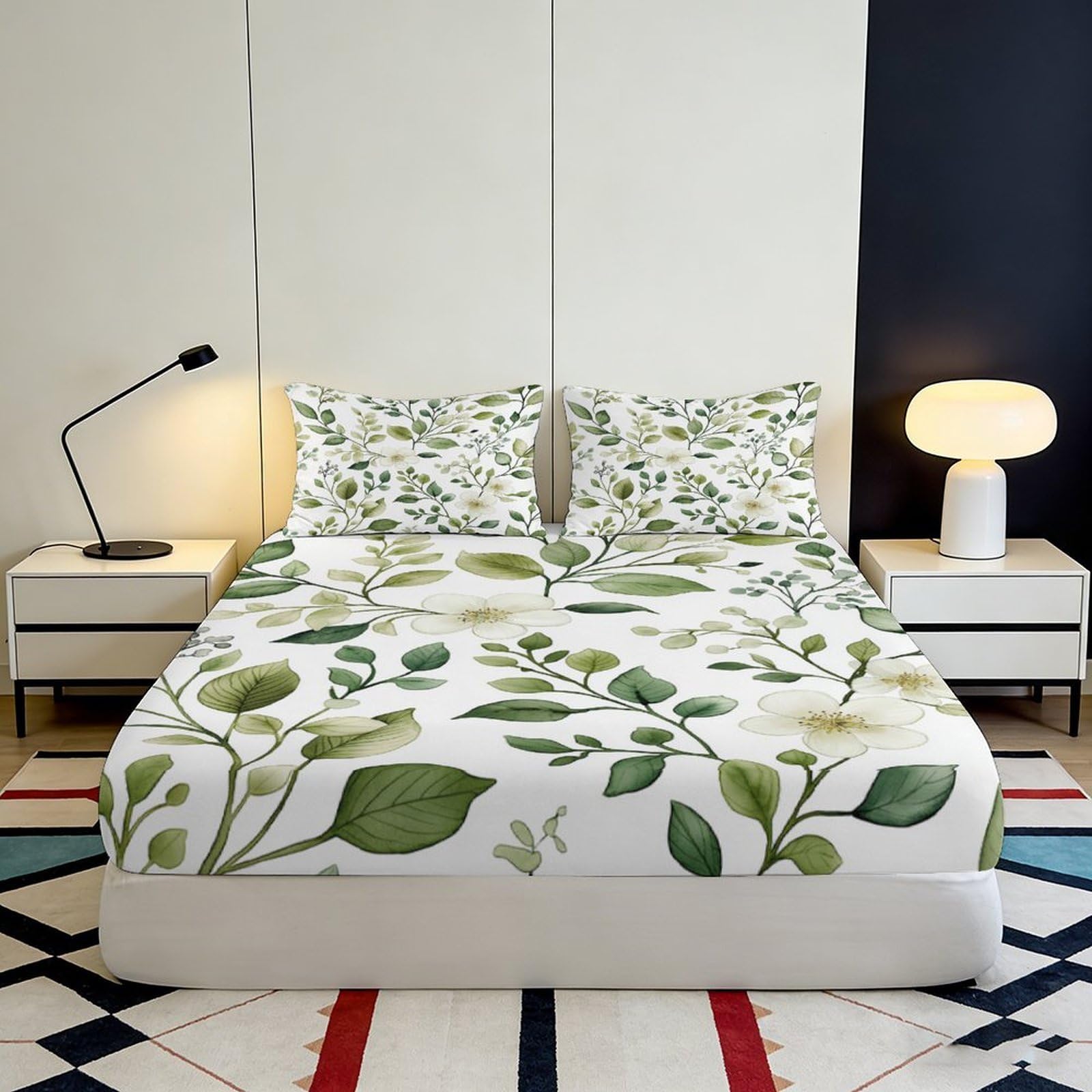 3D Printed Collie Motiv Mattress Cover, Microfaser Bed Sheet, rutschfest