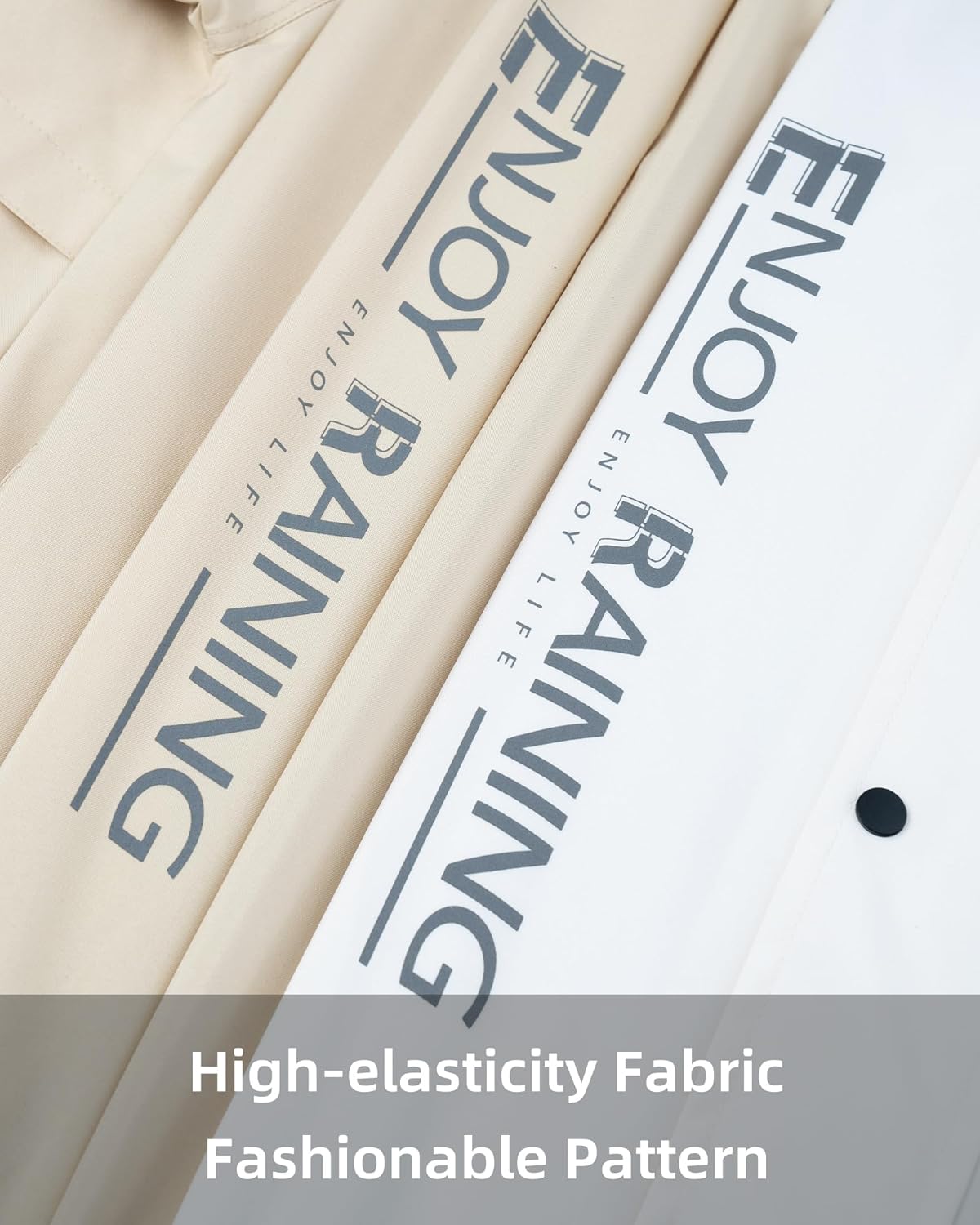 Long Raincoat for Adults Reusable Waterproof Breathable Lightweight Jacket Poncho with Hooded for Men Women - Image 4