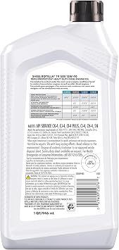 Shell Rotella T4 Triple Protection 15W-40 Diesel Engine Oil, 1 Quart (6 Pack)