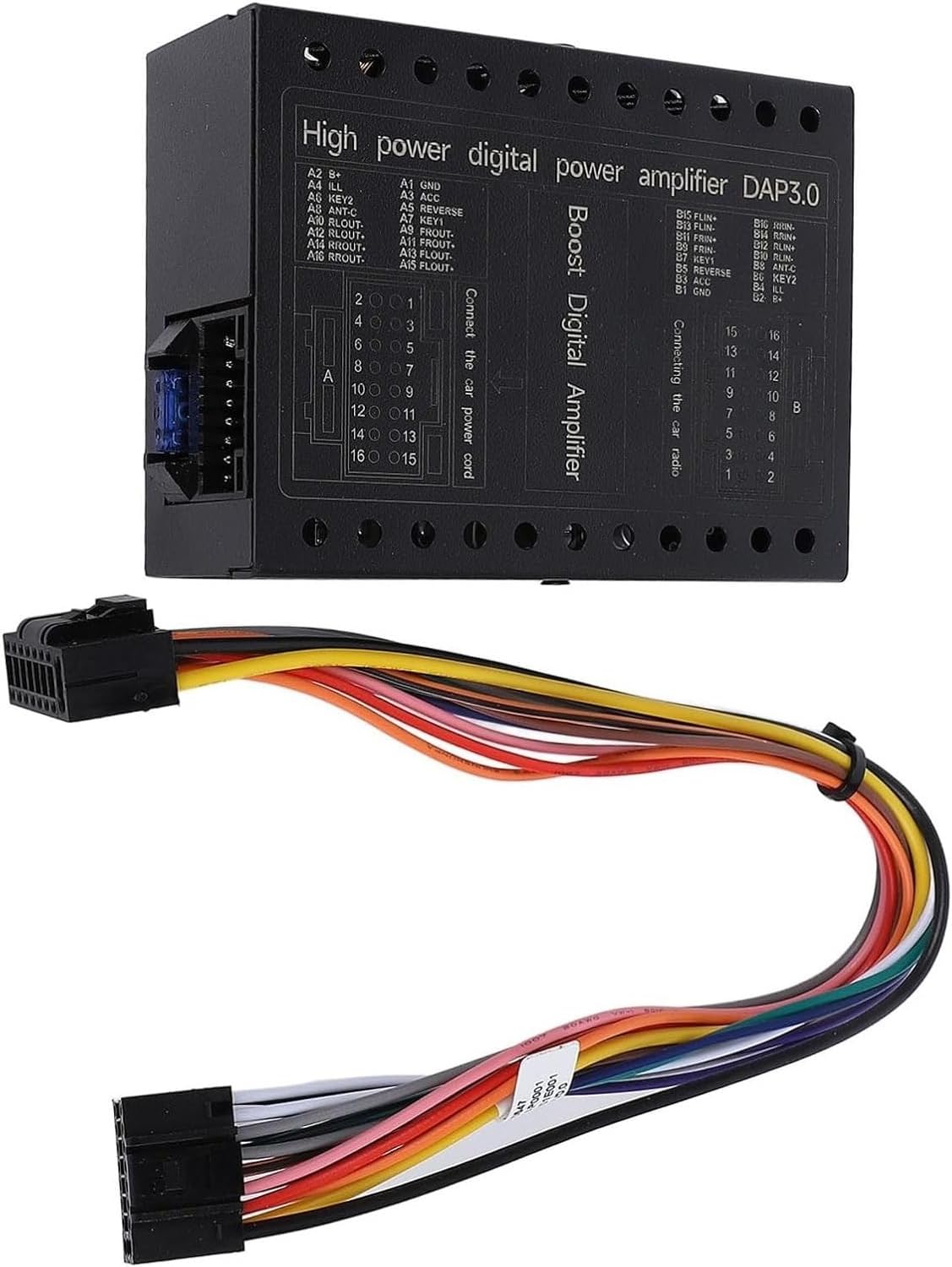 Car DSP Amplifier 4 Channel Digital Signal Processor with Stereo Equalizer for Amplifier Ranges 12V Car Audio System