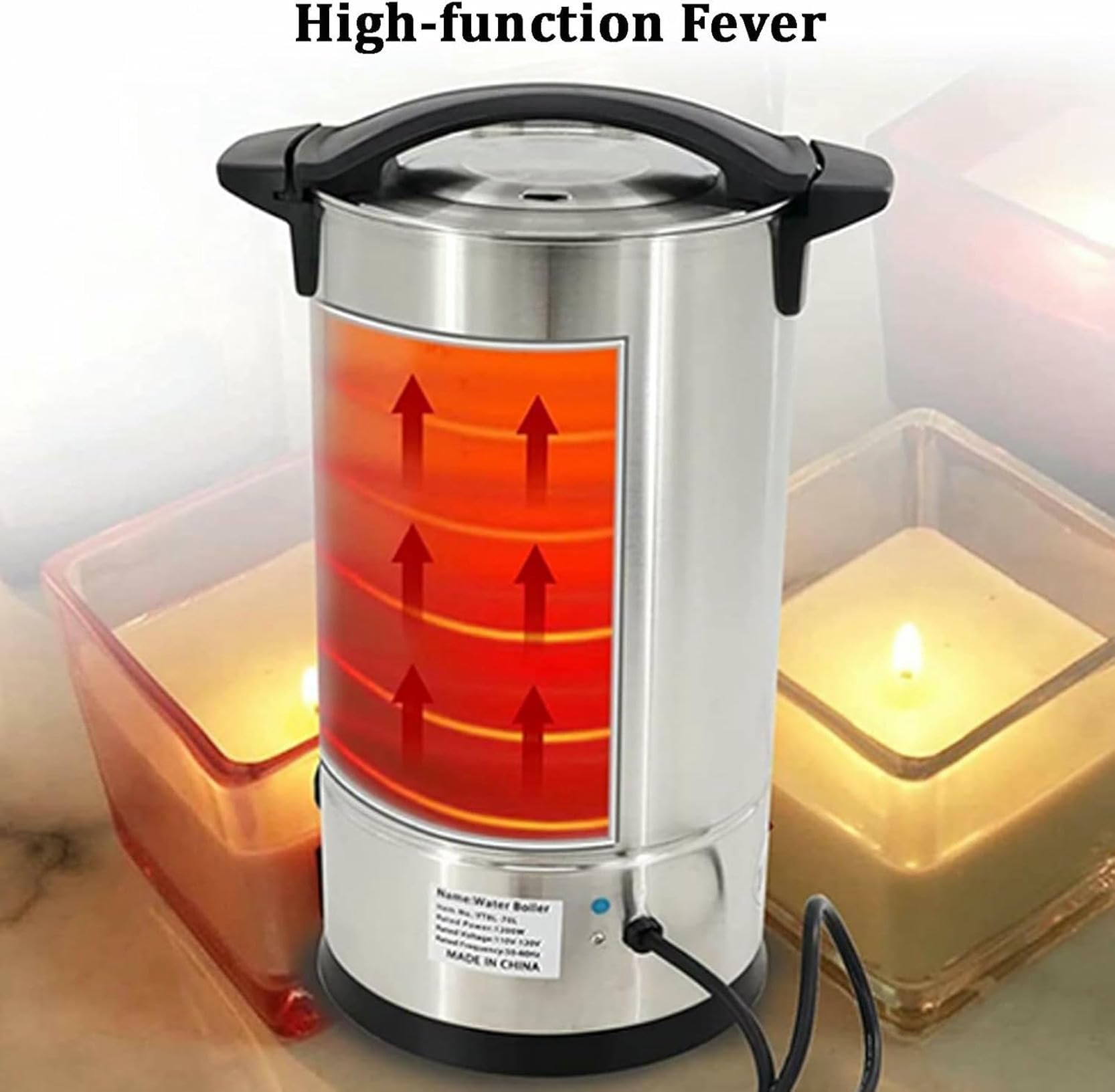 Fusore Per Cera Elettrico Da 12,7 Litri Con Controllo Temperatura - Per Fare Candele In Casa O Per Piccole Produzioni - 2