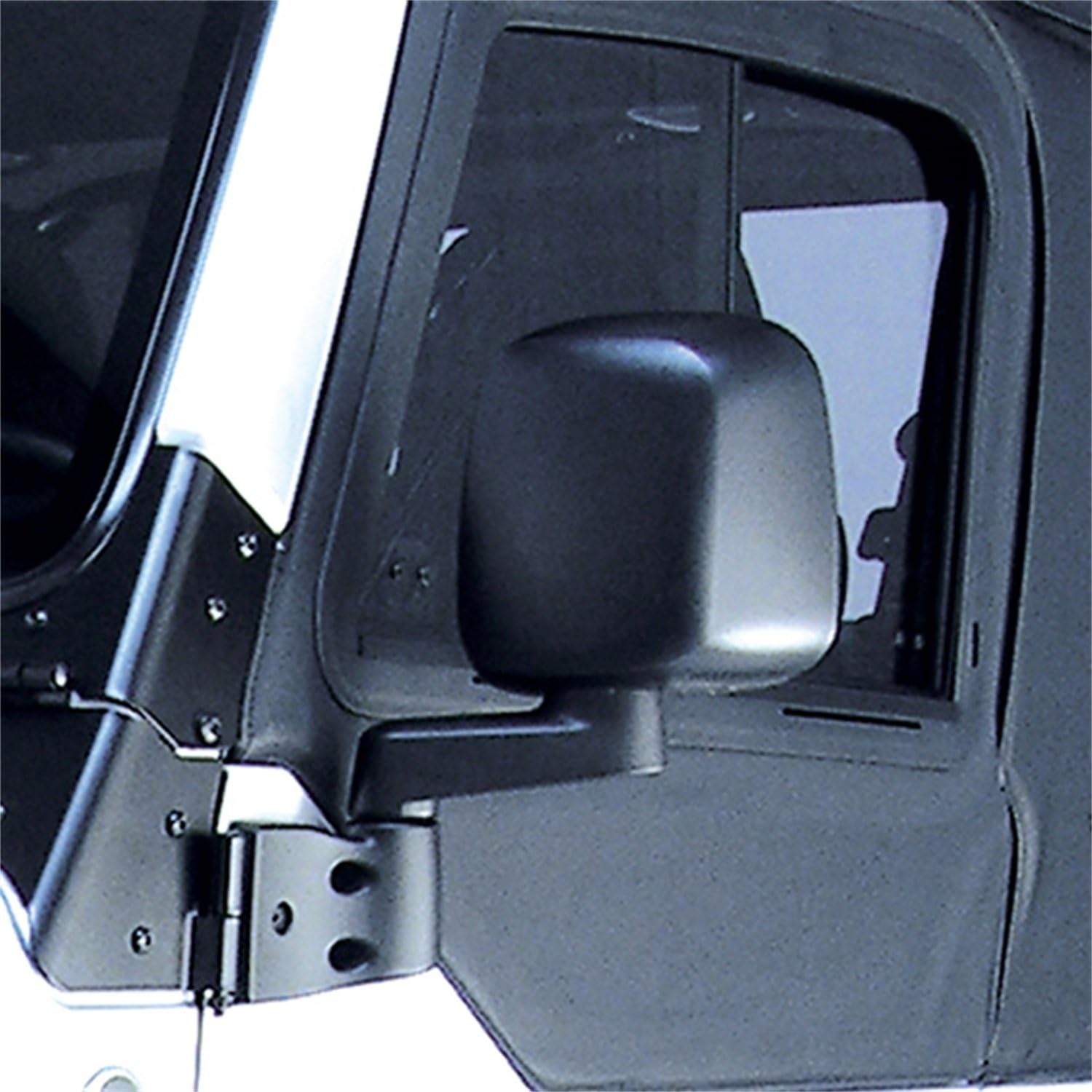 Omix-Ada | 11002.11 | Door Mirror, Left, Black | OE Reference: 55395061AB | Fits 1987-2006 Jeep Wrangler YJ/TJ