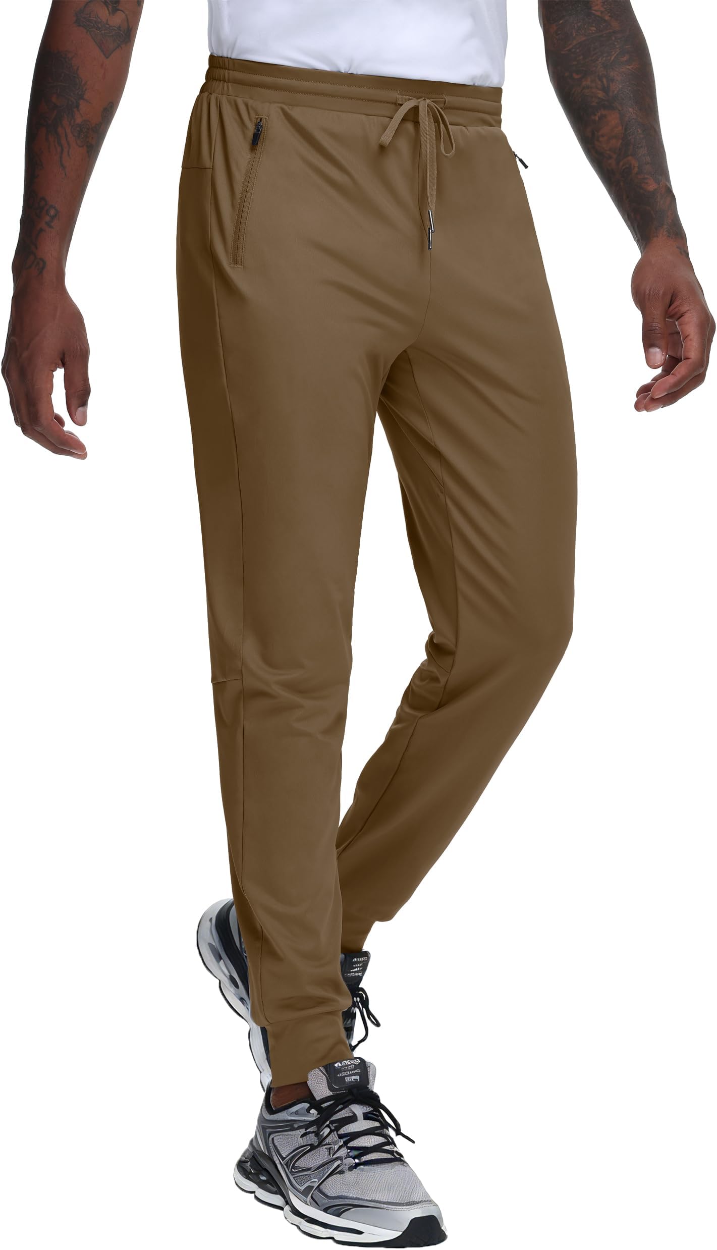 JWM Regular/Tall Mens Athletic Joggers Lightweight Workout Running Gym Training Pants Tapered Sweatpant