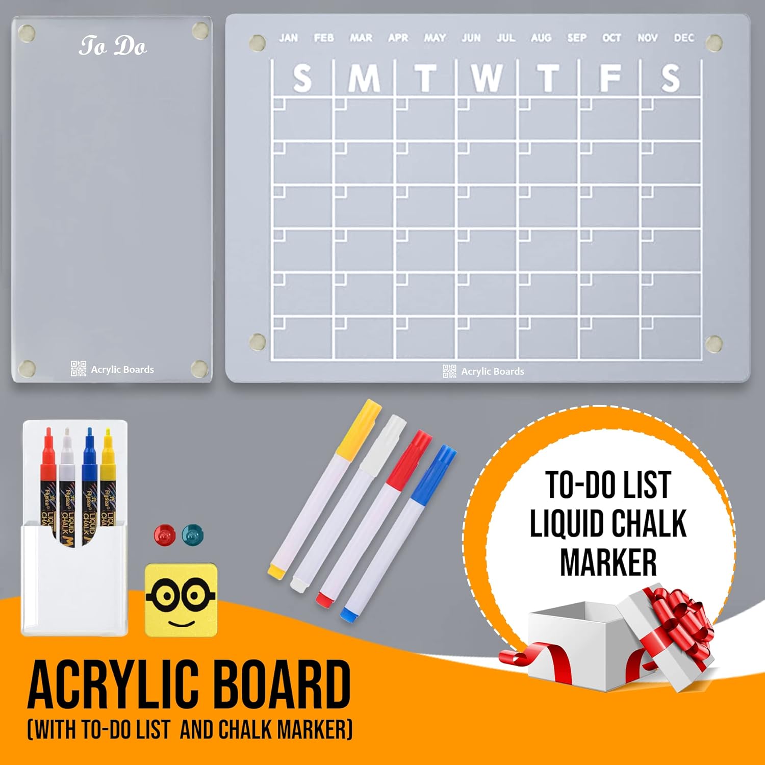 AcrylicBoards Dry Erase Board Calendar