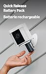 Ring Spotlight Cam Plus, Batterie : discours bidirectionnel, vision nocturne couleur et sirène de sécurité - noir