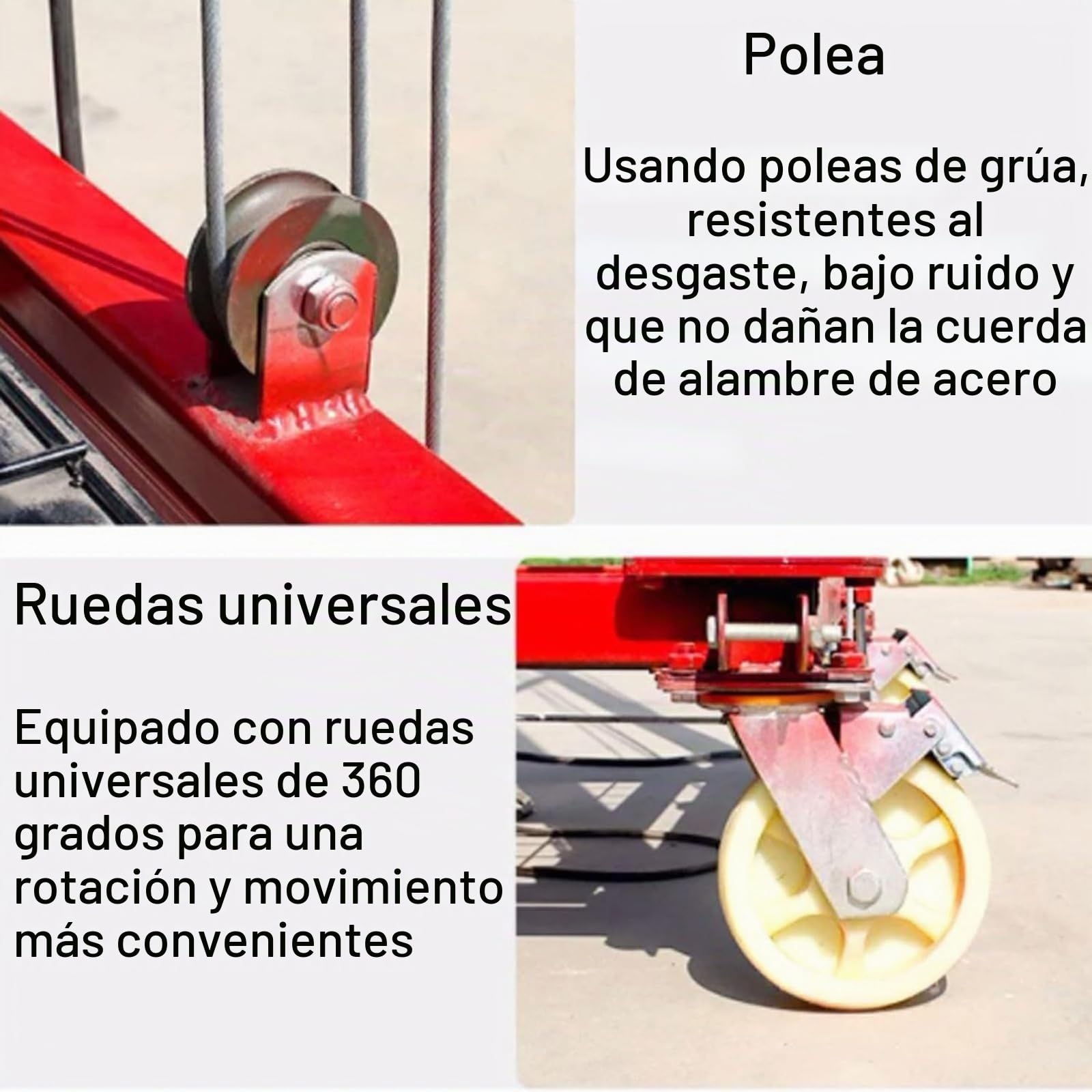 Elevador eléctrico de andamio con mando a distancia para instalación de iluminación, pintura, reparación de tejados y mantenimiento de árboles