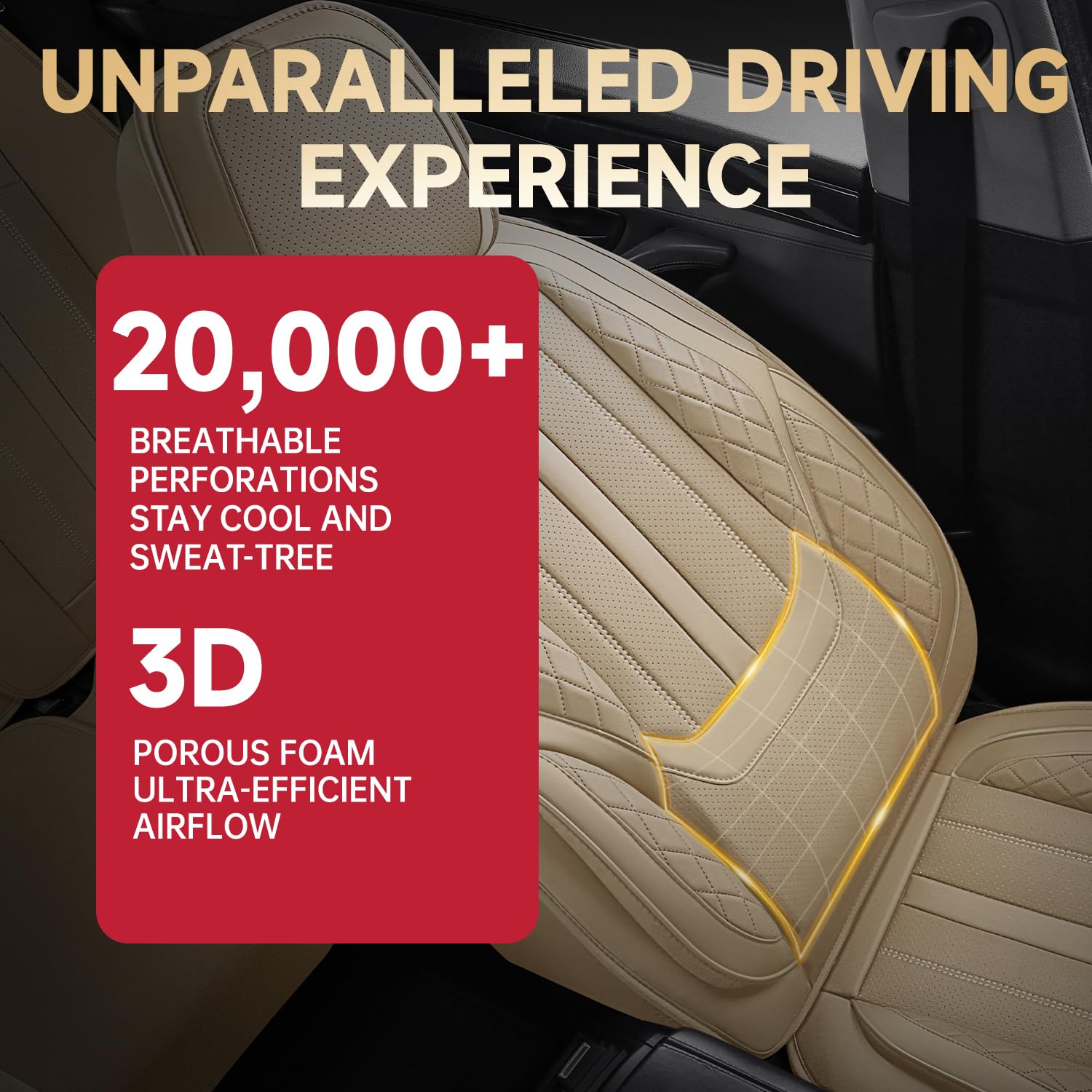 Car Seat Covers for Nissan Altima 2005-2024 2025 Anti-Slip Waterproof Nappa Leather Seat Covers Full Set Breathable Comfortable — view 7