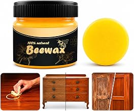 Beeswax Furniture Polish 80gm Wood Polish for Furniture Natural Beeswax Polish for Wood Seasoning Beewax Cleaner Traditional Bee Wax Wooden Polish for Furniture Floor Tables Cabinets