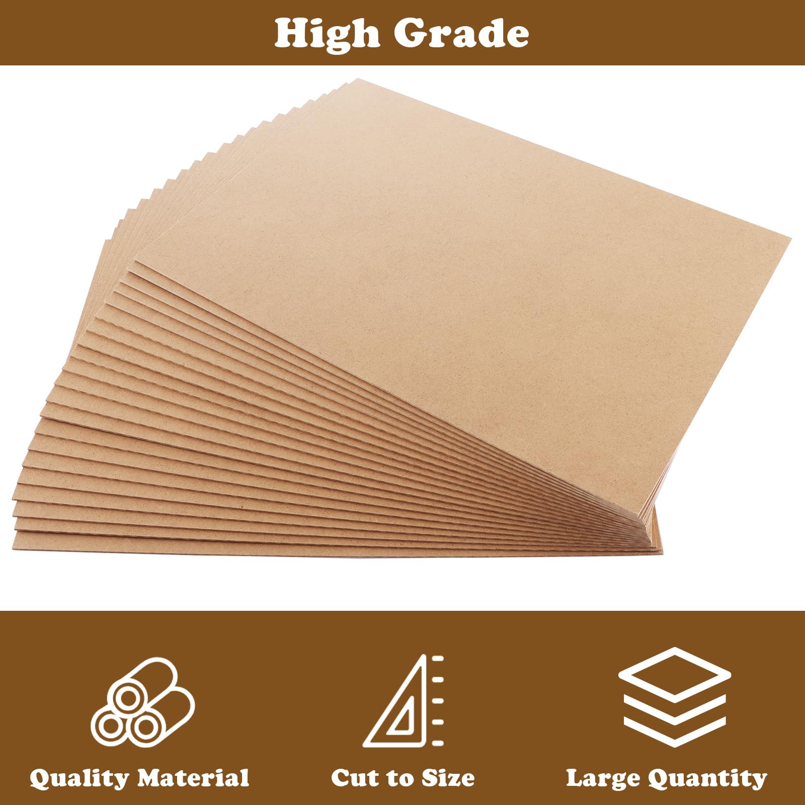 Lot De 10 Planches MDF A3 6 Mm – Panneaux Bois 42x30 Cm, Idéal Peinture, Gravure Laser, Chantournage, Arts & Loisirs Créatifs