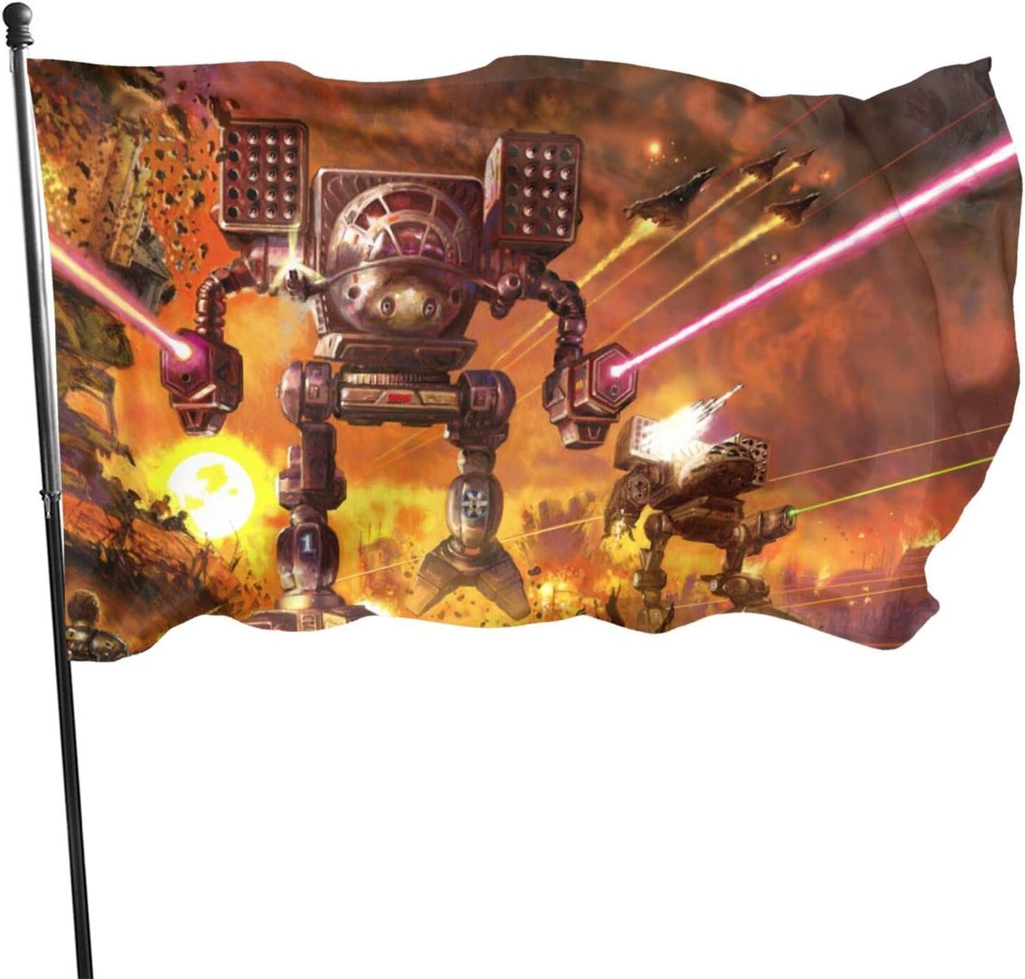 Amazon.com : EUEYAIADS Redbotool Battletech 3x5 Foot Outdoor Flag ...