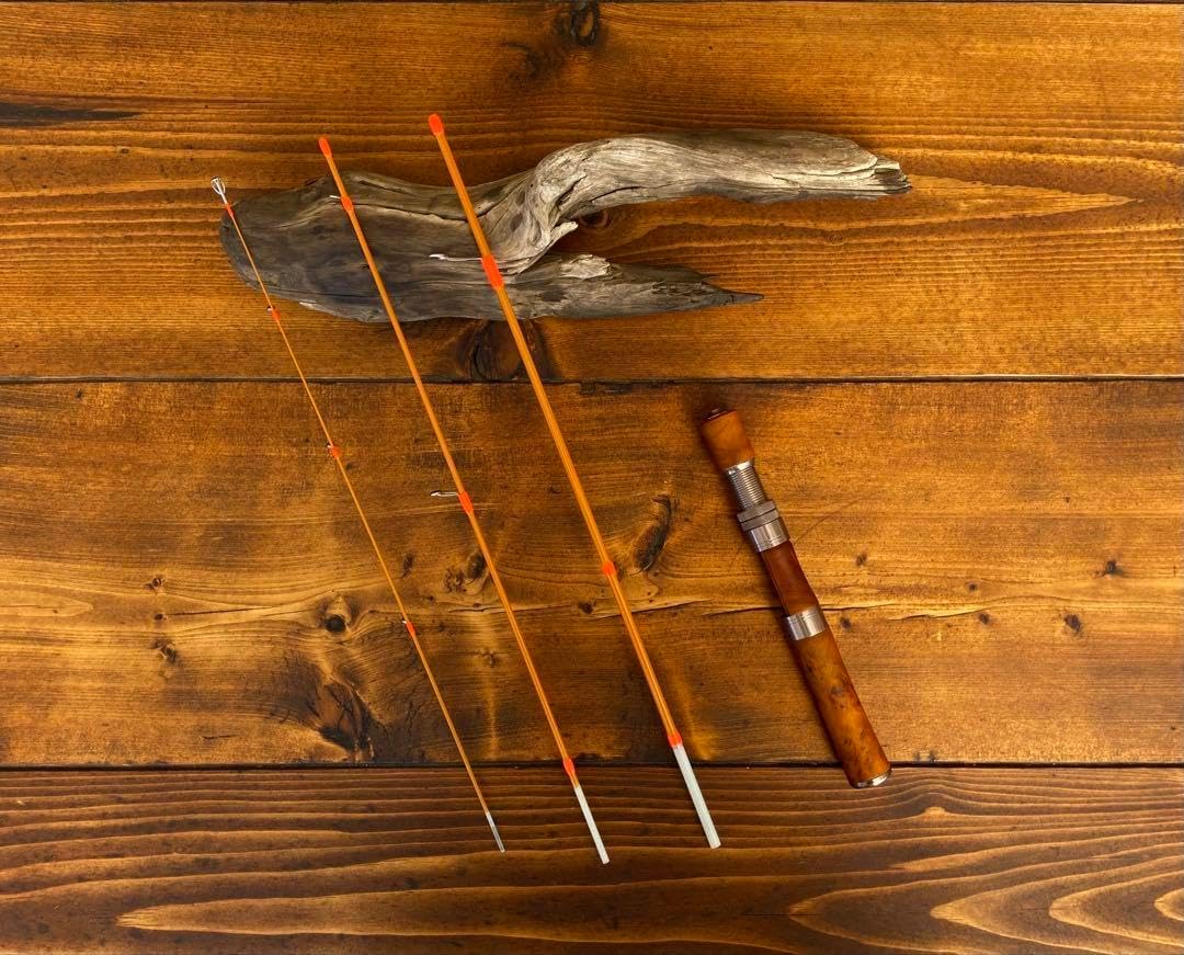 トラウトロッド　スピニングロッド　黄金樟木　源流　ウッドグリップ　グラスロッド トラウトロッド スピニングロッド 黄金樟木 源流 ウッドグリップ