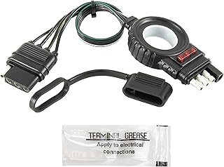 Hopkins Towing Solutions 48148 Endurance Easy-Pull 12 4 Flat Extension Trailer Connector, Black