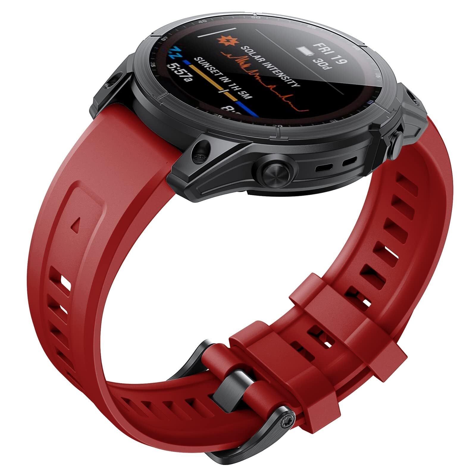 ZUC Pasek 22mm do zegarka Fenix ​​7/Fenix ​​6/Fenix ​​5 Quickfit Fenix ​​5 Plus silikonowy pasek na rękę Fenix ​​6 pro sportowy pasek do smartwatcha