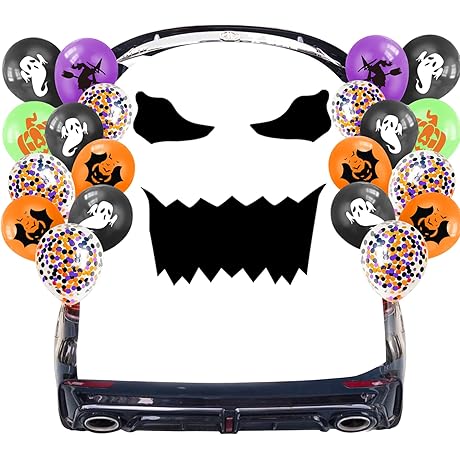 Halloween Trunk or Treat Kits for Suv: Spooky Decorations with Ghostly Elegance