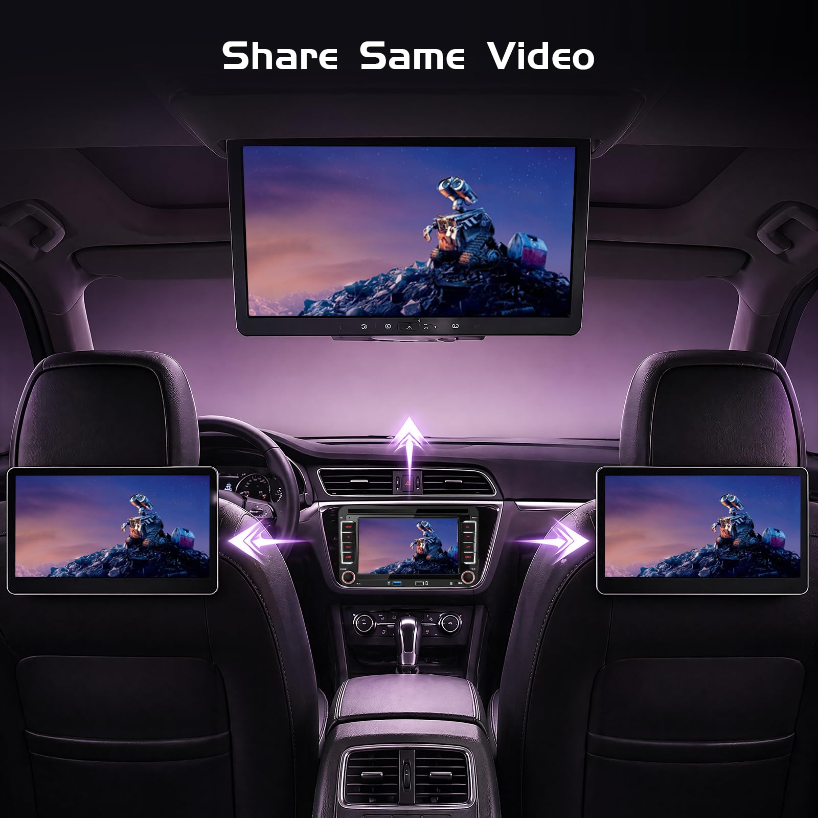 Inefala Radio samochodowe do VW Golf 5 6 Passat B6 B7 Tiguan Škoda Seat León Fabia, radio samochodowe Bluetooth z CarPlay Android Auto Vi-Link, radio samochodowe 2 DIN z ekranem 7" IPS DSP FM EQ SWC