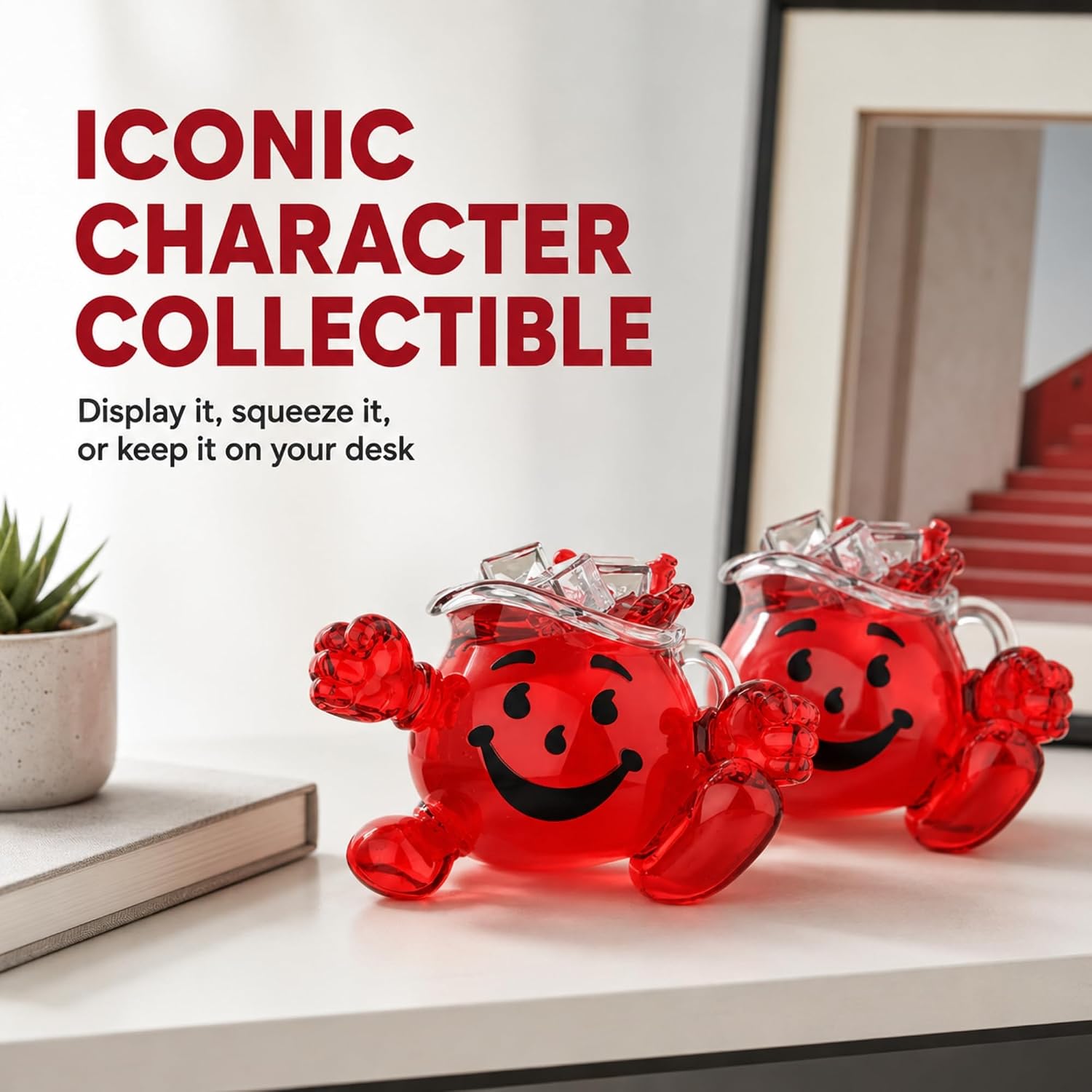 Kool-Aid Man Scented Squishy Collectibles, Pack of 2, Soft Squeeze Figures for Desk Fidgeting & Display, Teens & Adults image 5