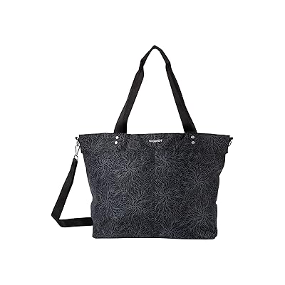 Baggallini Large Carryall Tote Handbags Midnight Blossom Print, Polyester