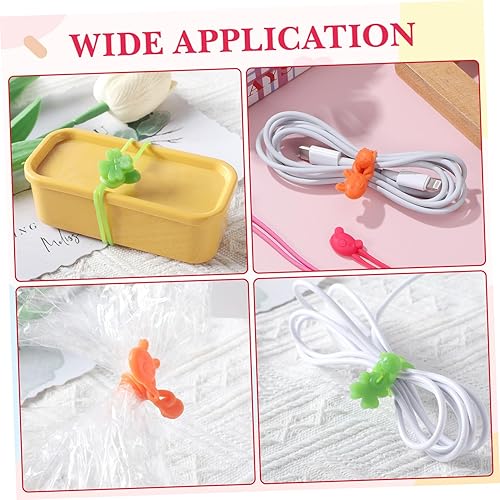 Miniatura 8 de UPKOCH 5 bandas de silicona para cocina, banda de goma Bento, bandas elásticas de goma, bandas de diario, contenedor de almuerzo, bandas de