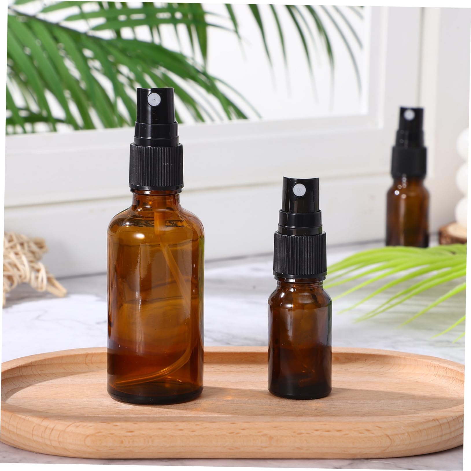 Hemobllo 10pezzi Bottiglie Spray in Vetro Vuote Piccole Bottiglie Ricaricabili Spray Da Viaggio Per Essenziali e Profumi