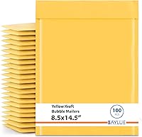 Vista 20 de Sobres pequeños de papel kraft de burbujas de 5 x 10 pulgadas #00 Sobres acolchados autosellables Sobres acolchados de burbujas