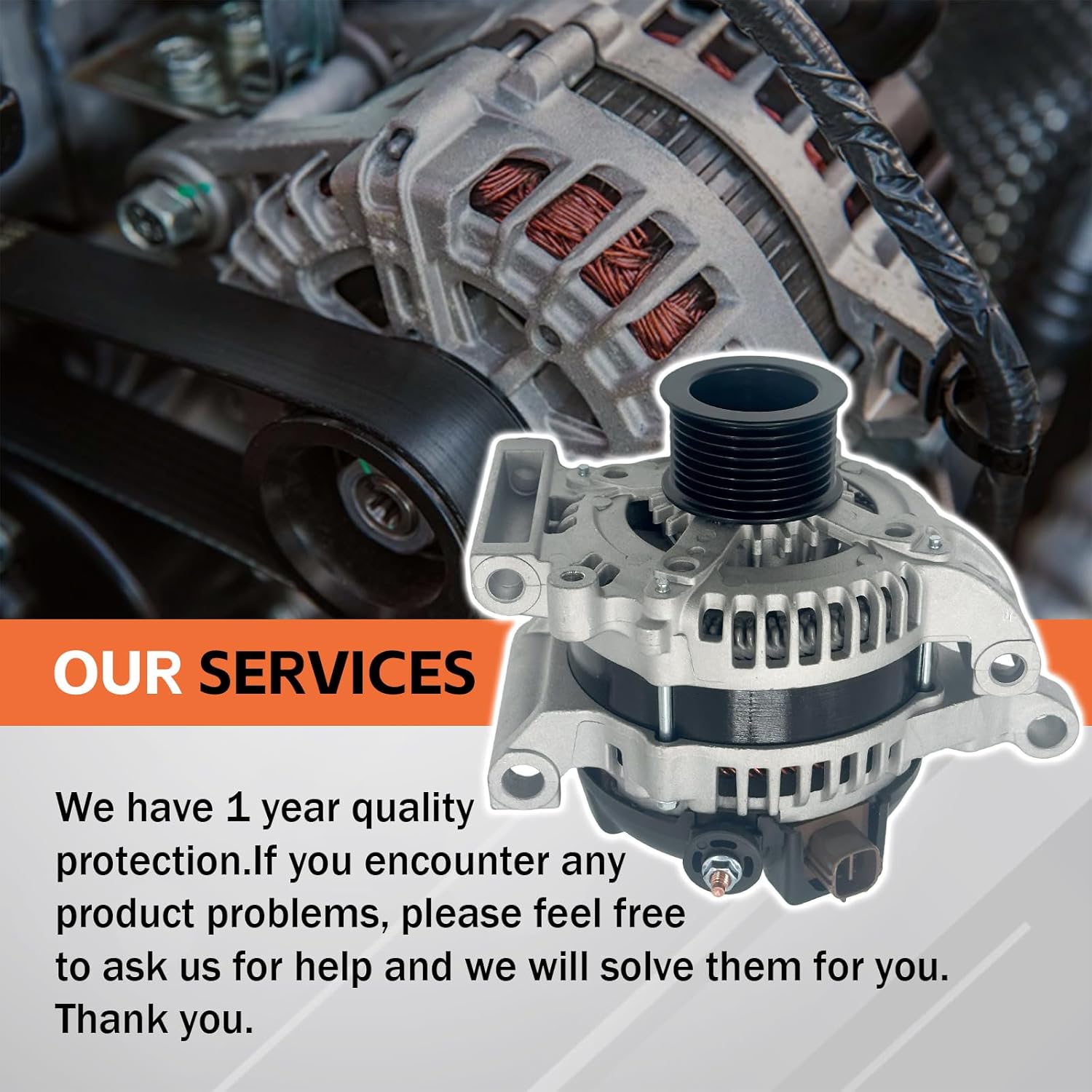 27060-0S020 Alternator High Output 150A 12V Compatible with 2008-2022 Toyota Sequoia,2010-2013 Lexus GX460,2007-2021 Toyota Tundra 4.6L 5.7L #104210-5090,104210-5091