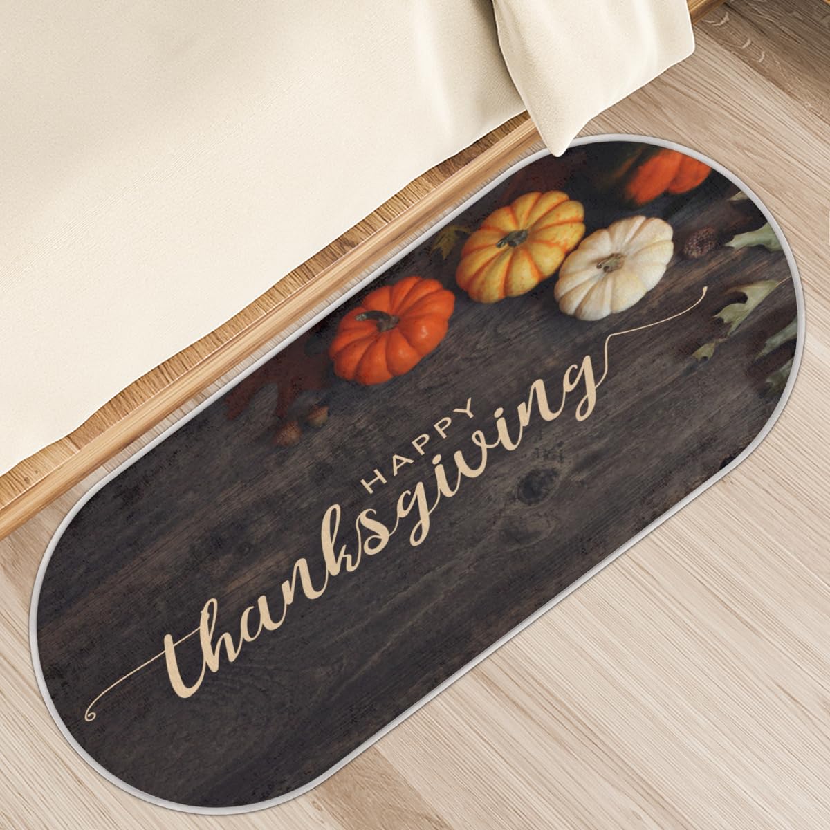 Tapis antidérapant pour sécuriser le sol de la cuisine et décorer pour Thanksgiving