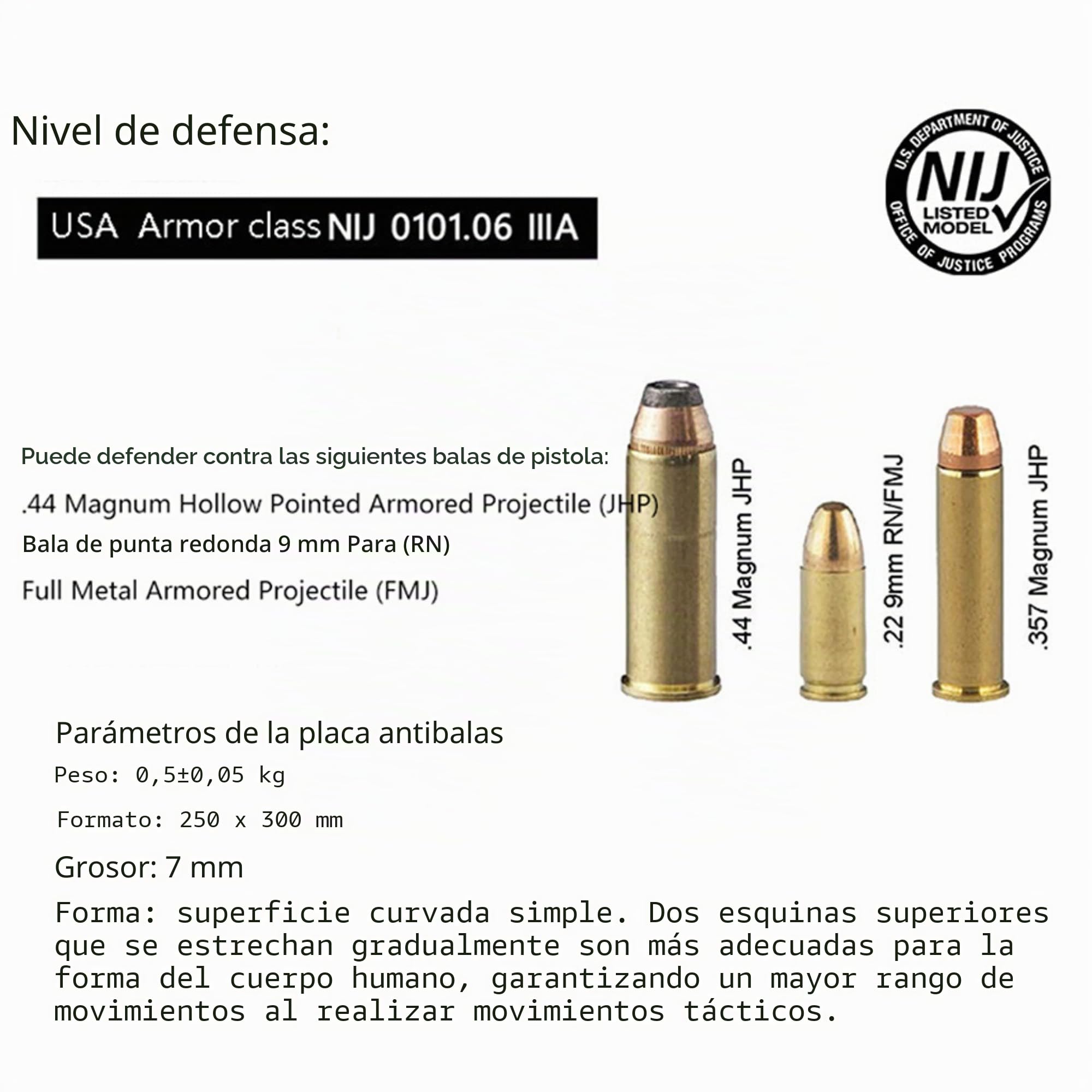 YIEOTM Chaleco Ejecutivo Discreto Chaleco antibalas Nivel IIIA - Oculto Oculto en el Interior Use una Camiseta Suave antibalas para protección de Seguridad Personal