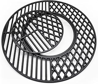 Criditpid 8835 21.5 Inch Cast Iron Grill Grates for Weber Original Kettle Premium 22 Inch Charcoal Grill, 22" Weber Performer Premium, Deluxe Charcoal Grill, 22'' Smokers, 22.5" Master-Touch
