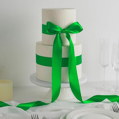 Vista 415 de MEEDEE Orange Satin Ribbon - 1.5 inch Double Faced Satin Ribbon, 50 Yards - Neon Tangerine - For Christmas, Thanksgiving, Halloween, Weddings