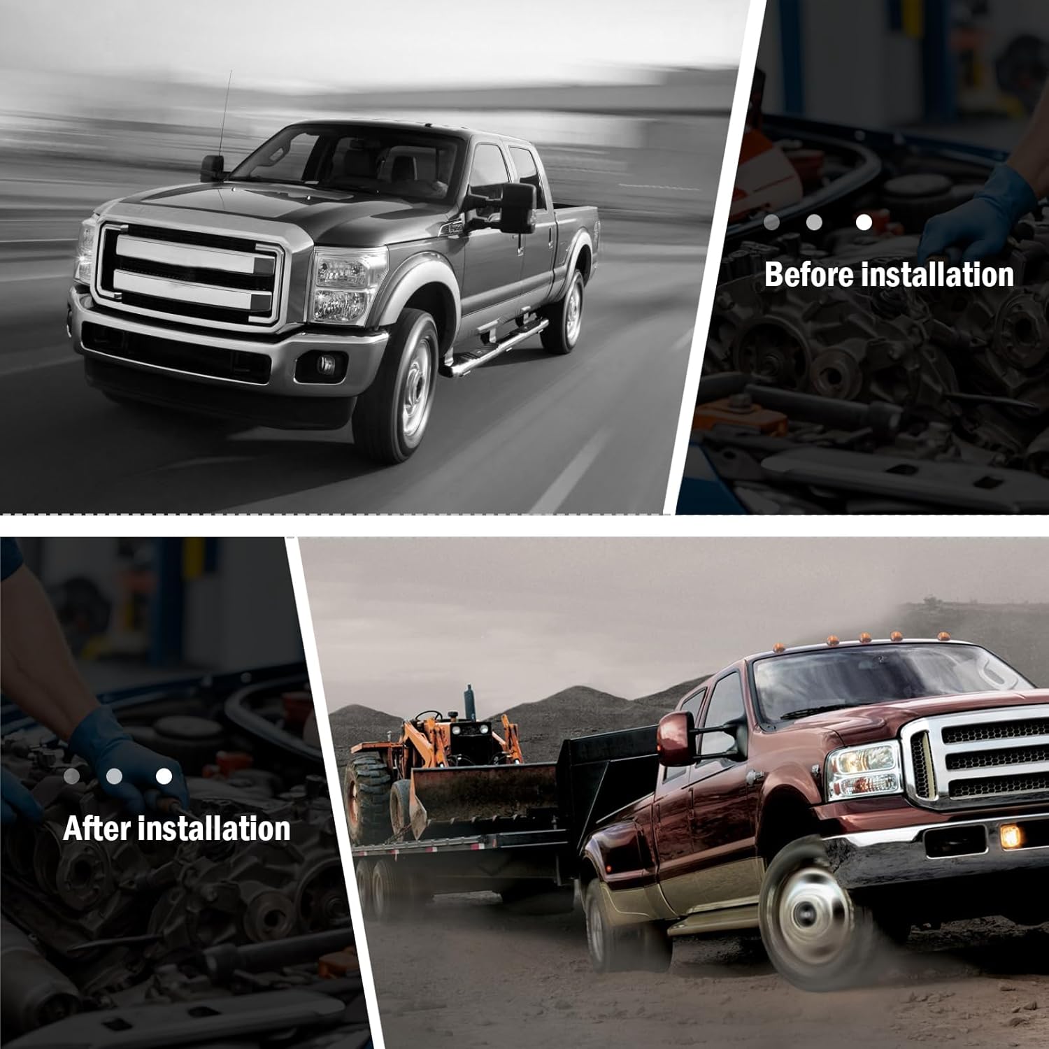 4-Pin Trailer Wiring Harness with Plug 56477 Compatible with Maverick 2022 2023 2024, 4 Way Flat Output Trailer Wire Towing Hitch