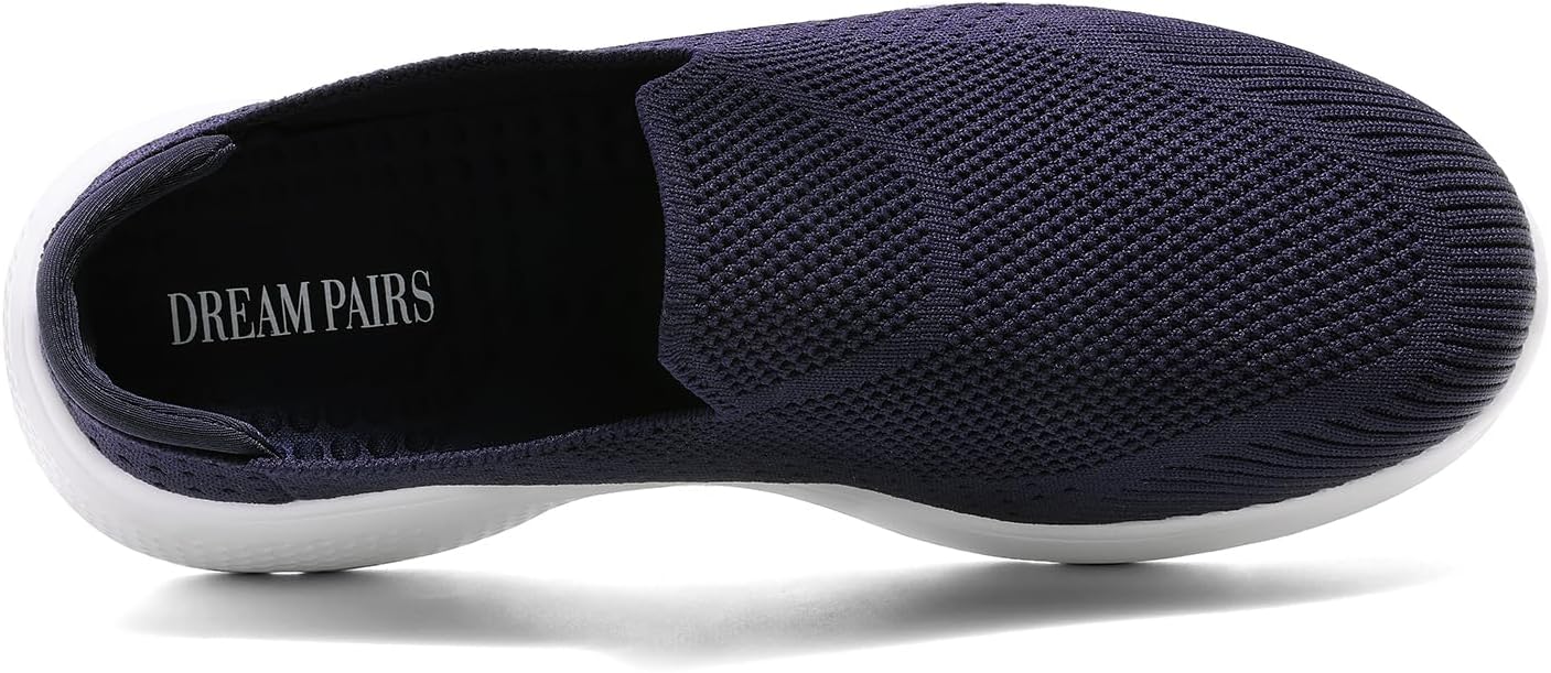 DREAM PAIRS Mules for Women Shoes Slip on Sneakers Knit Flats Lightweight Breathable Comfortable Walking Shoes - Image 5