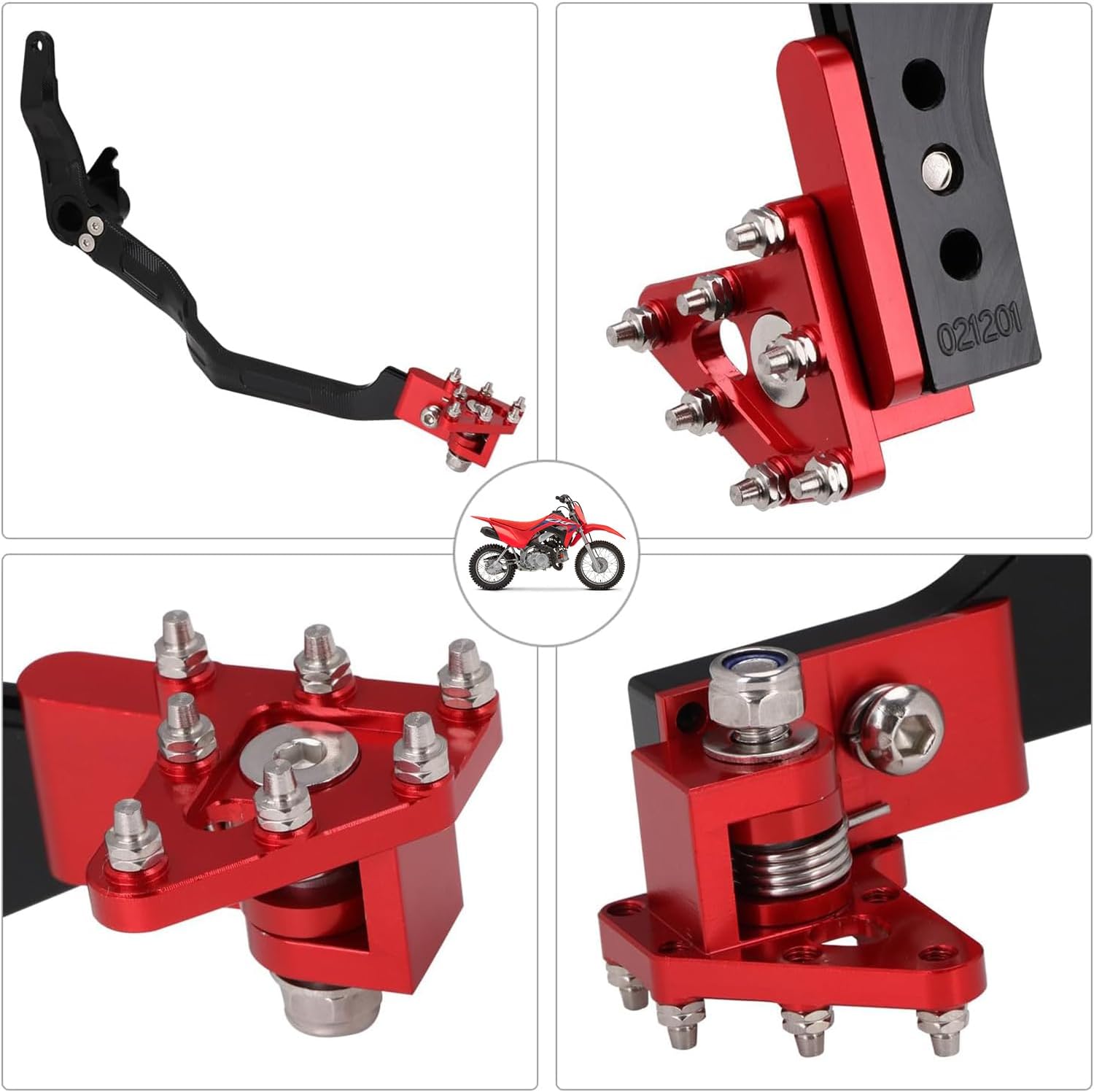 Rear Brake Pedal Foot Lever Folding Tip For Honda CRF110 2013-2025 Dirt Pit Bike | Replaces OEM Part 46500-KYK-305