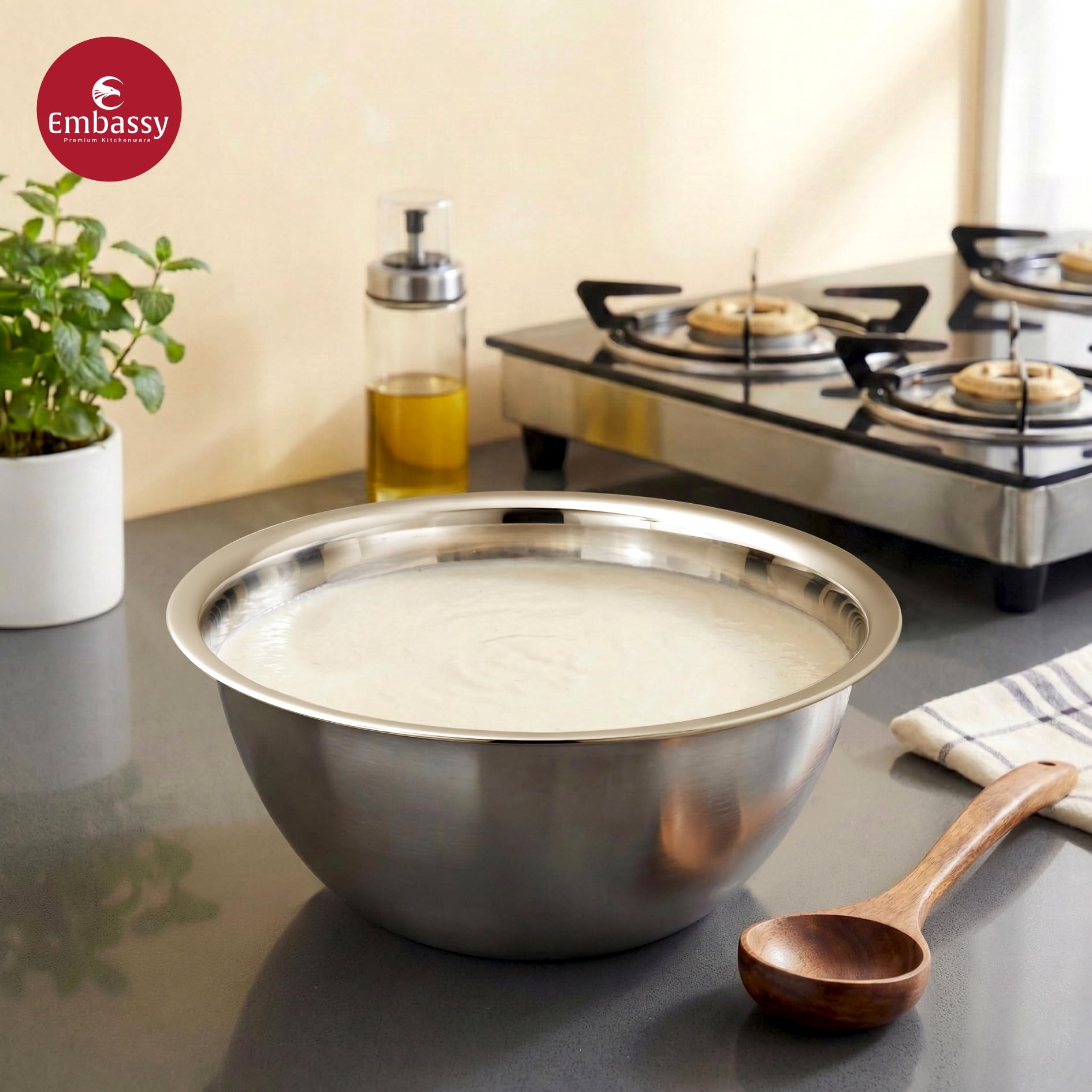 Stainless Steel Mixing Bowls - Set of 2 -3