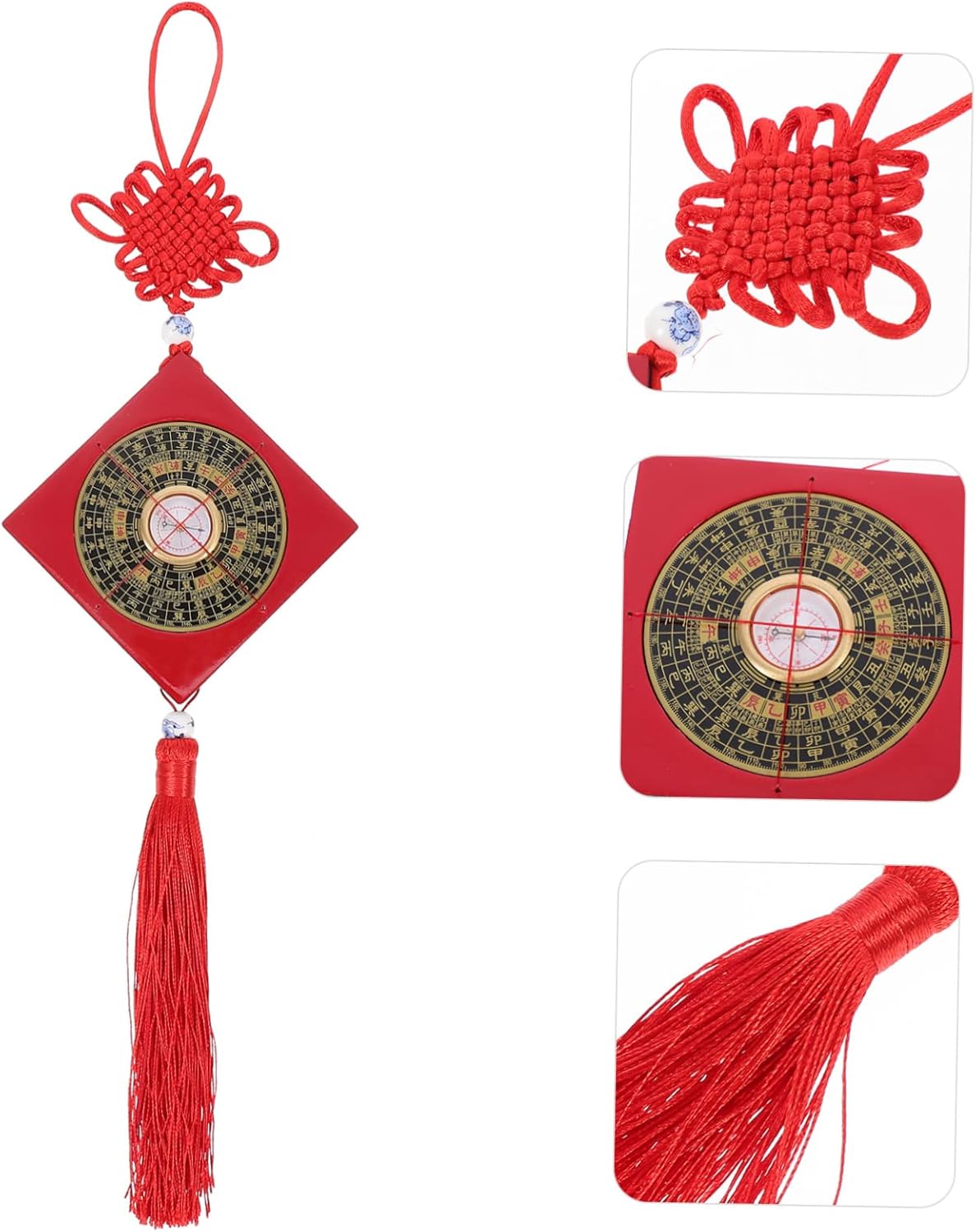 Holibanna 1pc Feng Shui Compass Pendant Copper Hanging Decor for Home Layout Compass for Attracting Wealth and Success Unique Desktop Ornament