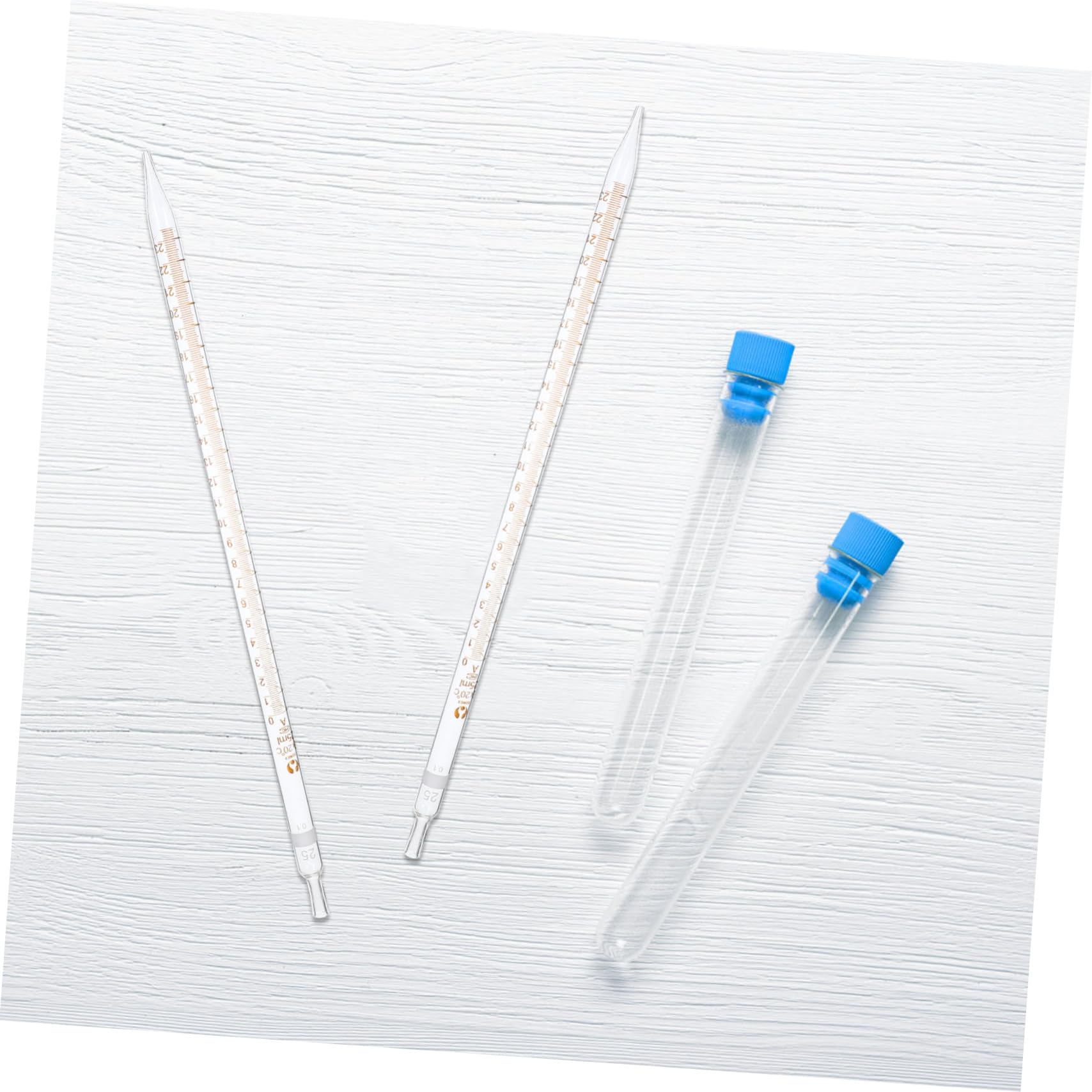 Zerodeko 20 Pipetas de Vidrio Escala para Medición Precisa, Suministros de Laboratorio
