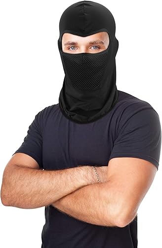 Miniatura 4 de Pasamontañas de 6 piezas, máscara facial para motocicleta, resistente al viento, camuflaje, gorra de pesca, cubierta facial para protección solar y